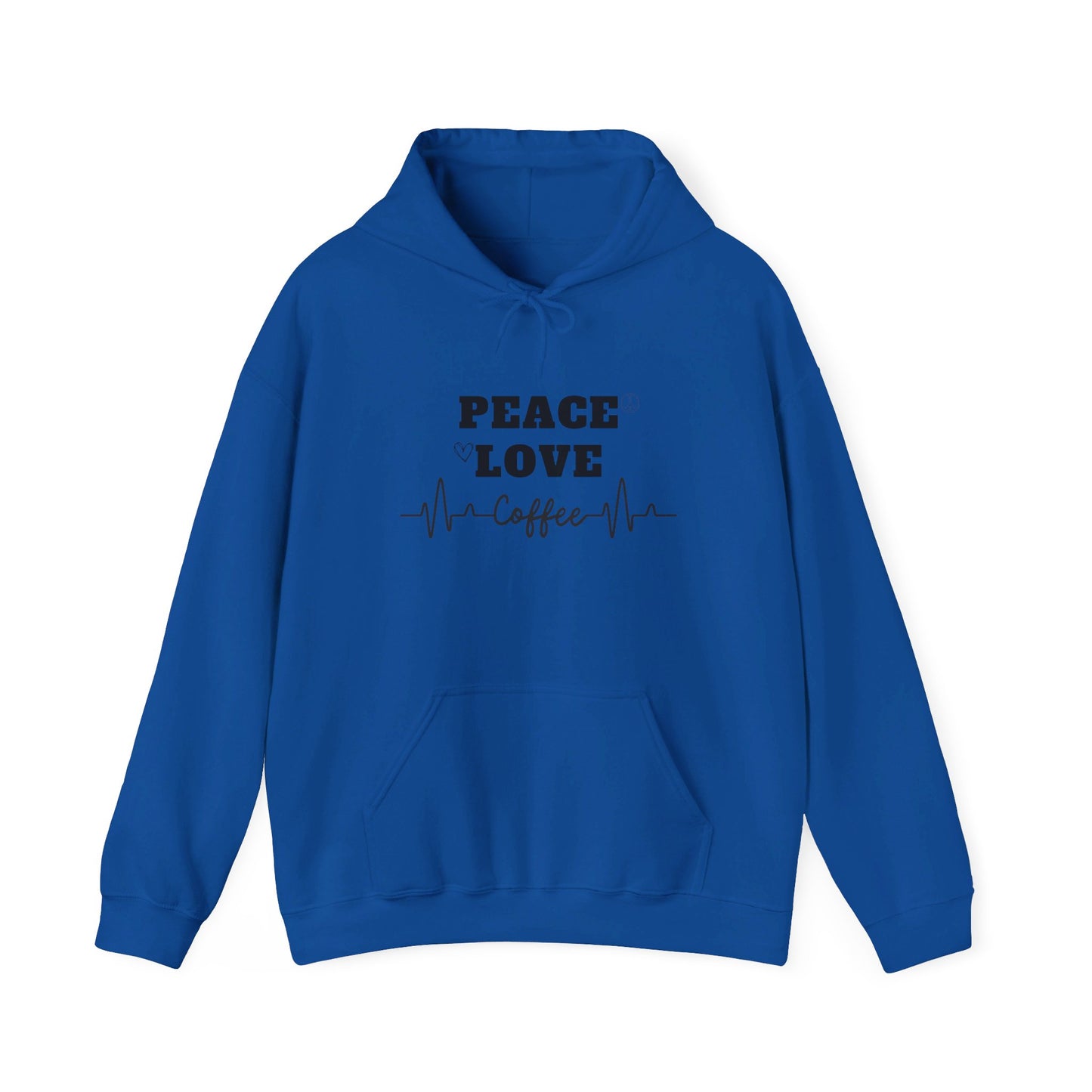 Peace love and coffee hooded sweatshirt