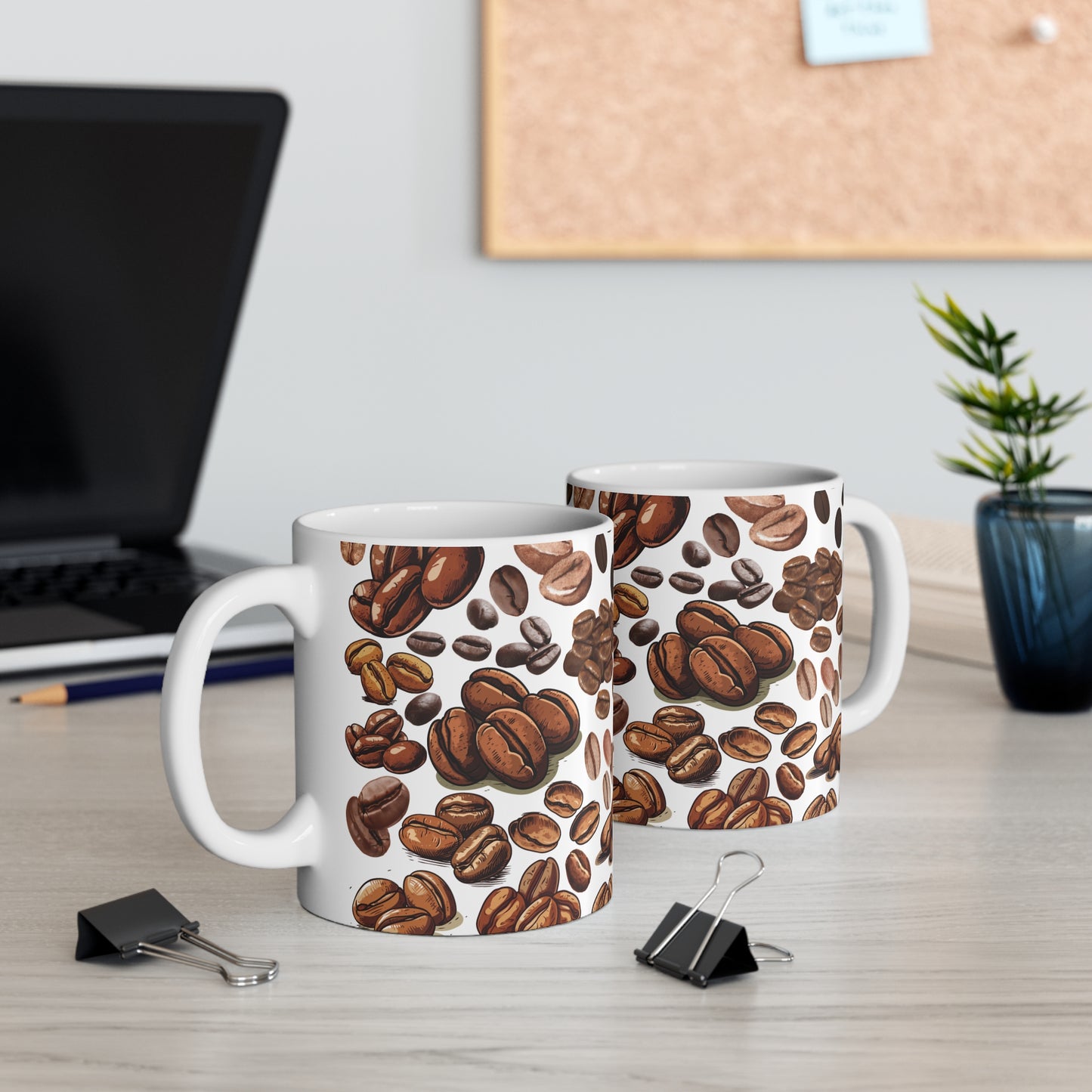 Coffee beans coffee mugs 11oz