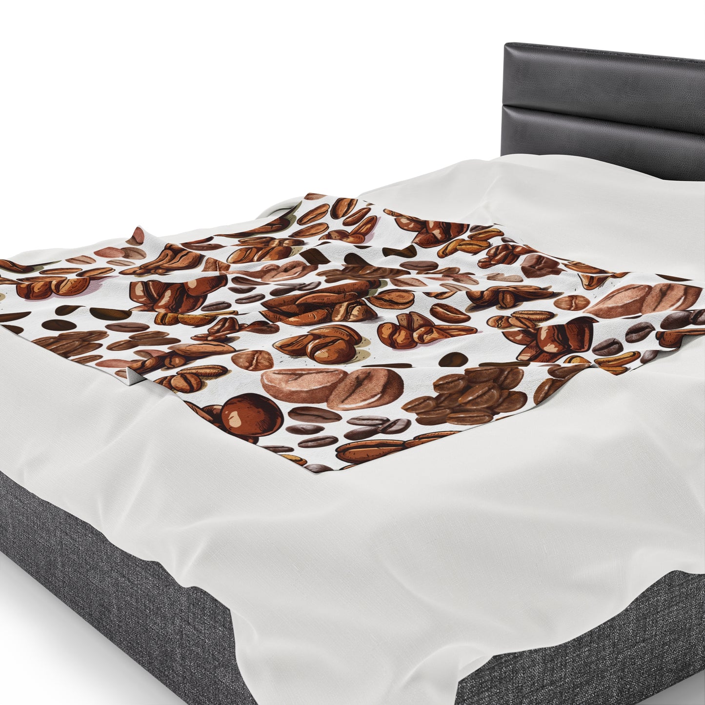 Coffee beans velveteen blankets