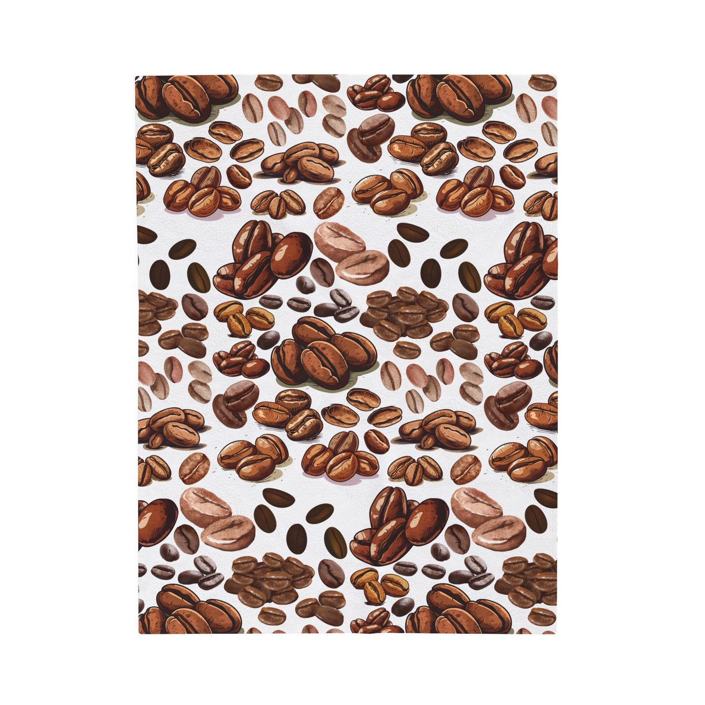 Coffee beans velveteen blankets