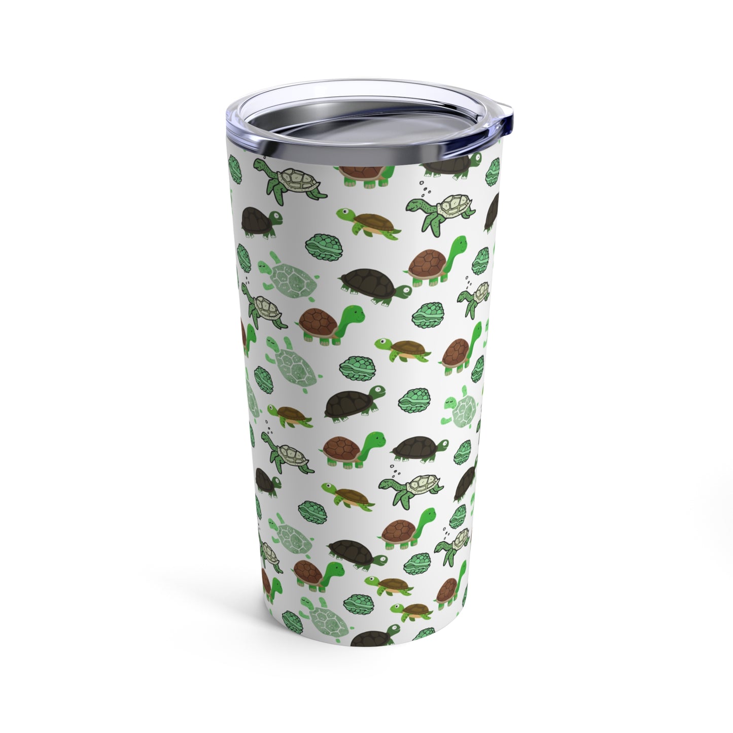 Turtle all over print tumbler 20oz