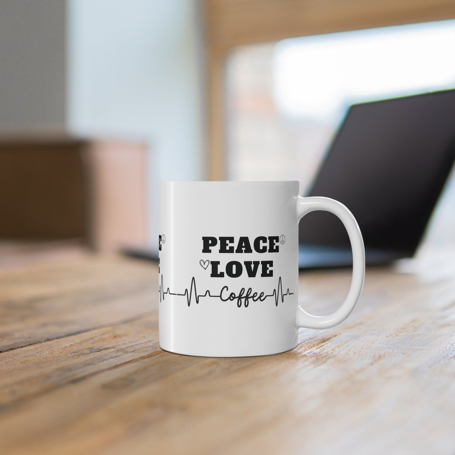 Peace love coffee Mug 11oz