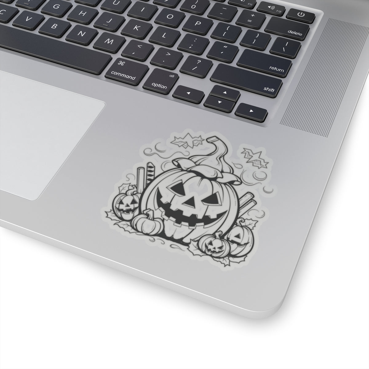 Spooky Halloween pumpkin stickers