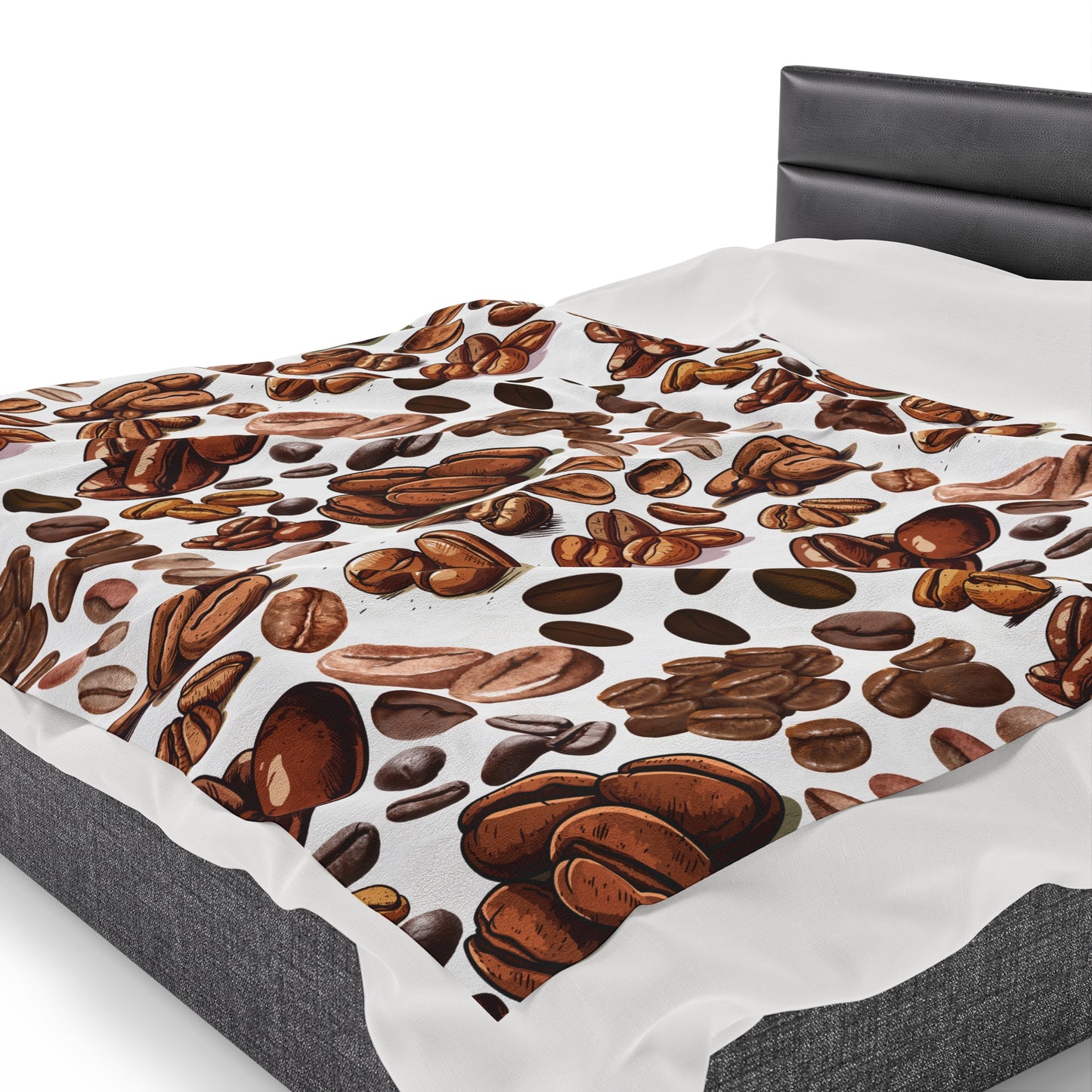 Coffee beans velveteen blankets