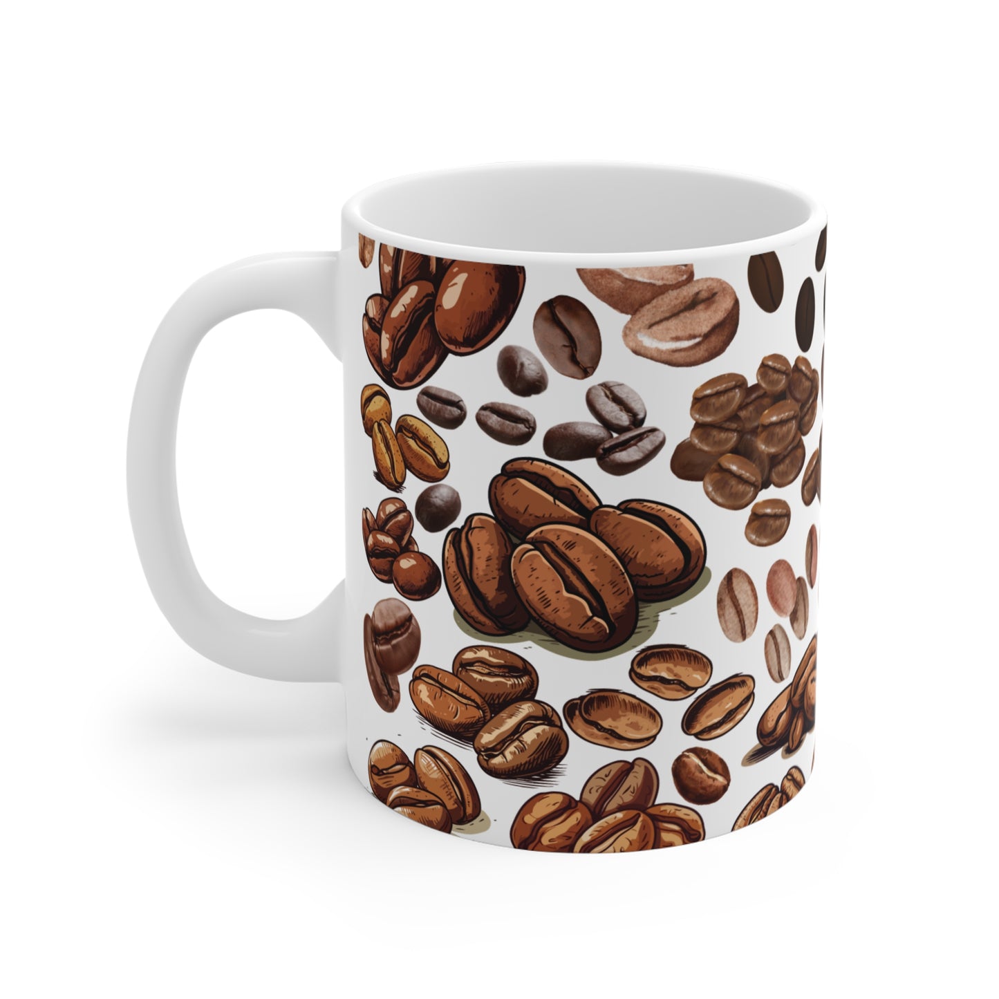 Coffee beans coffee mugs 11oz