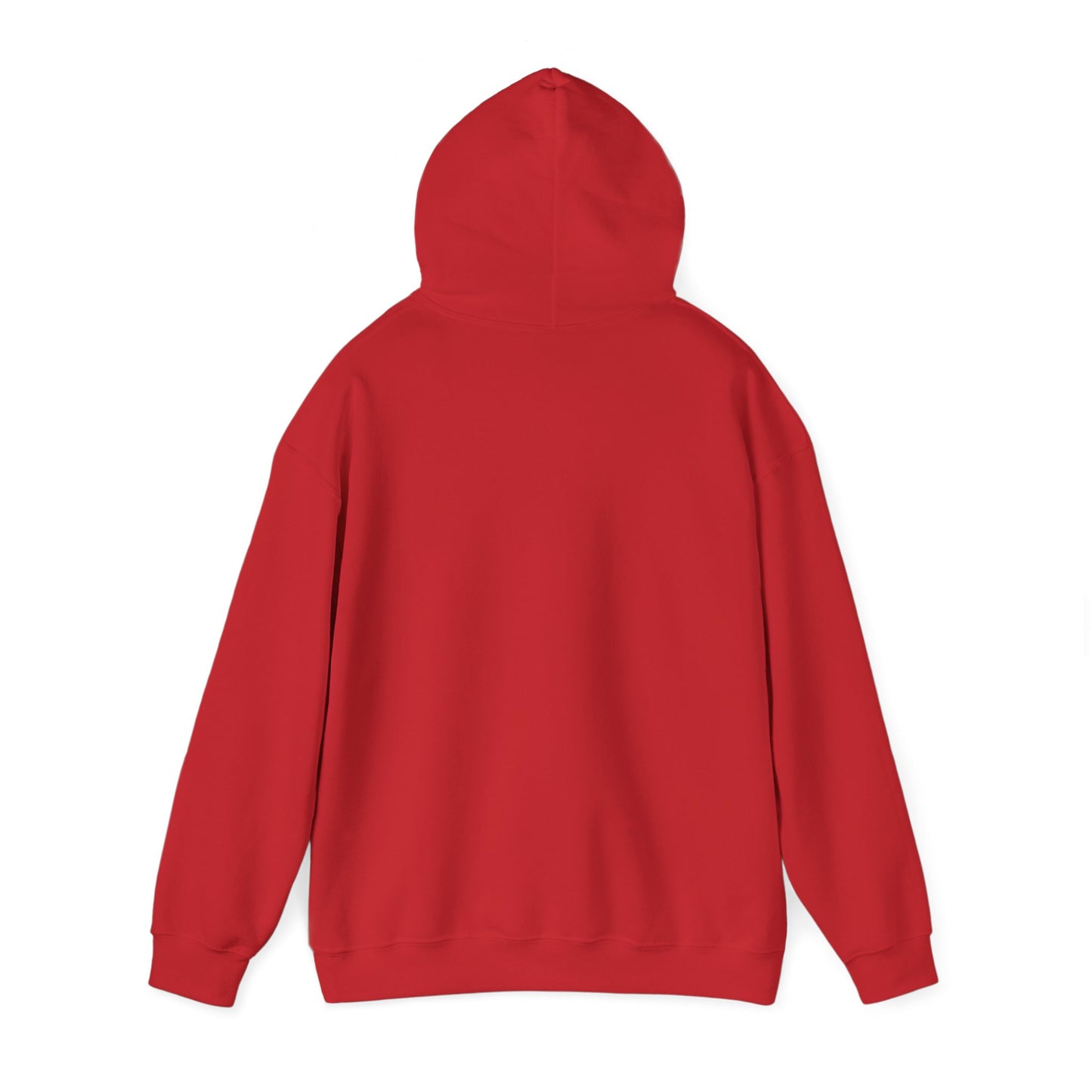 Two small hearts on chest hooded sweatshirt