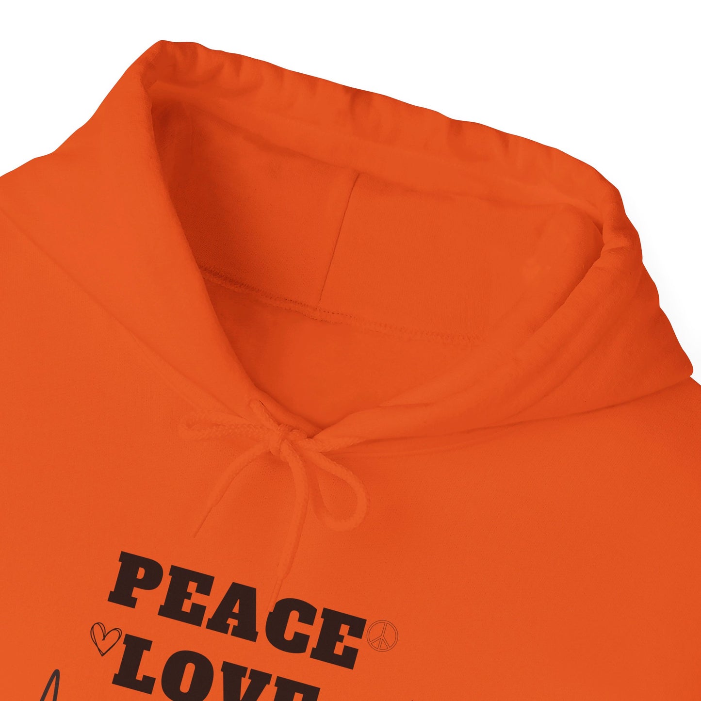 Peace love and coffee hooded sweatshirt