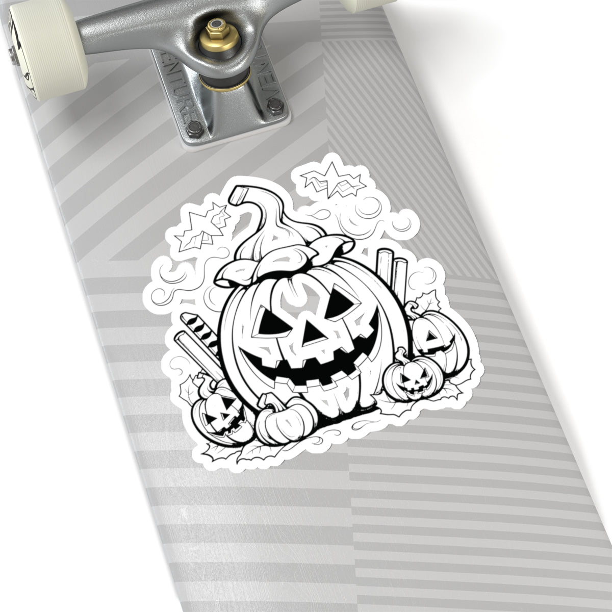 Spooky Halloween pumpkin stickers