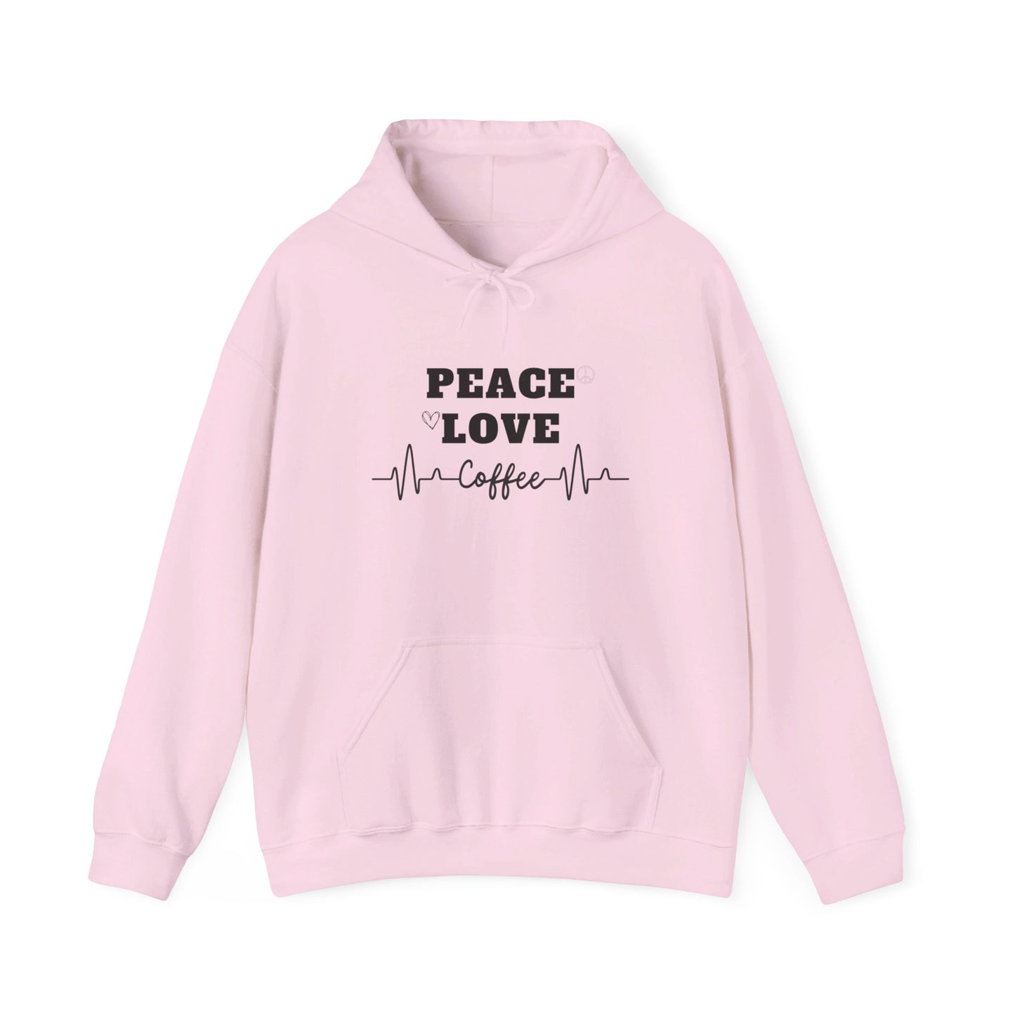 Peace love and coffee hooded sweatshirt