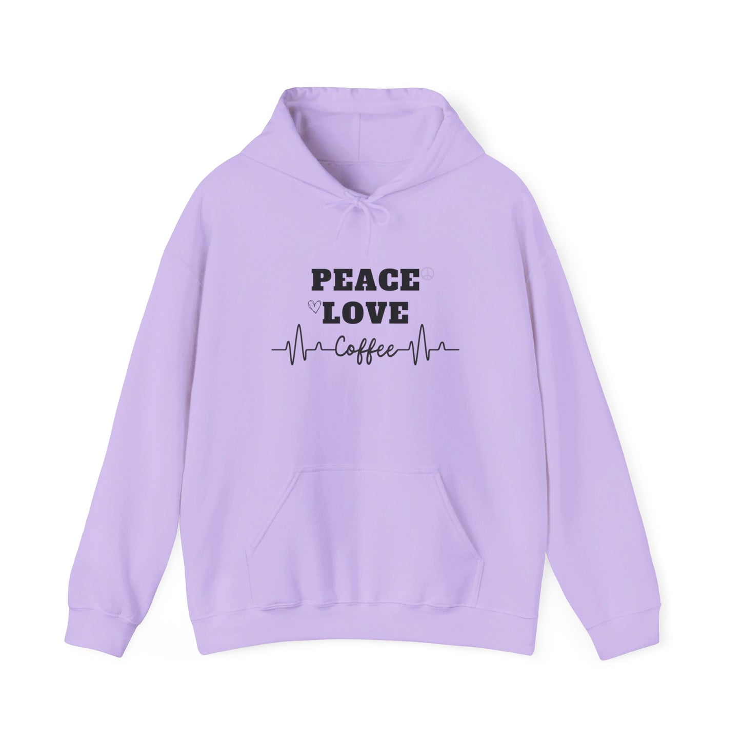 Peace love and coffee hooded sweatshirt