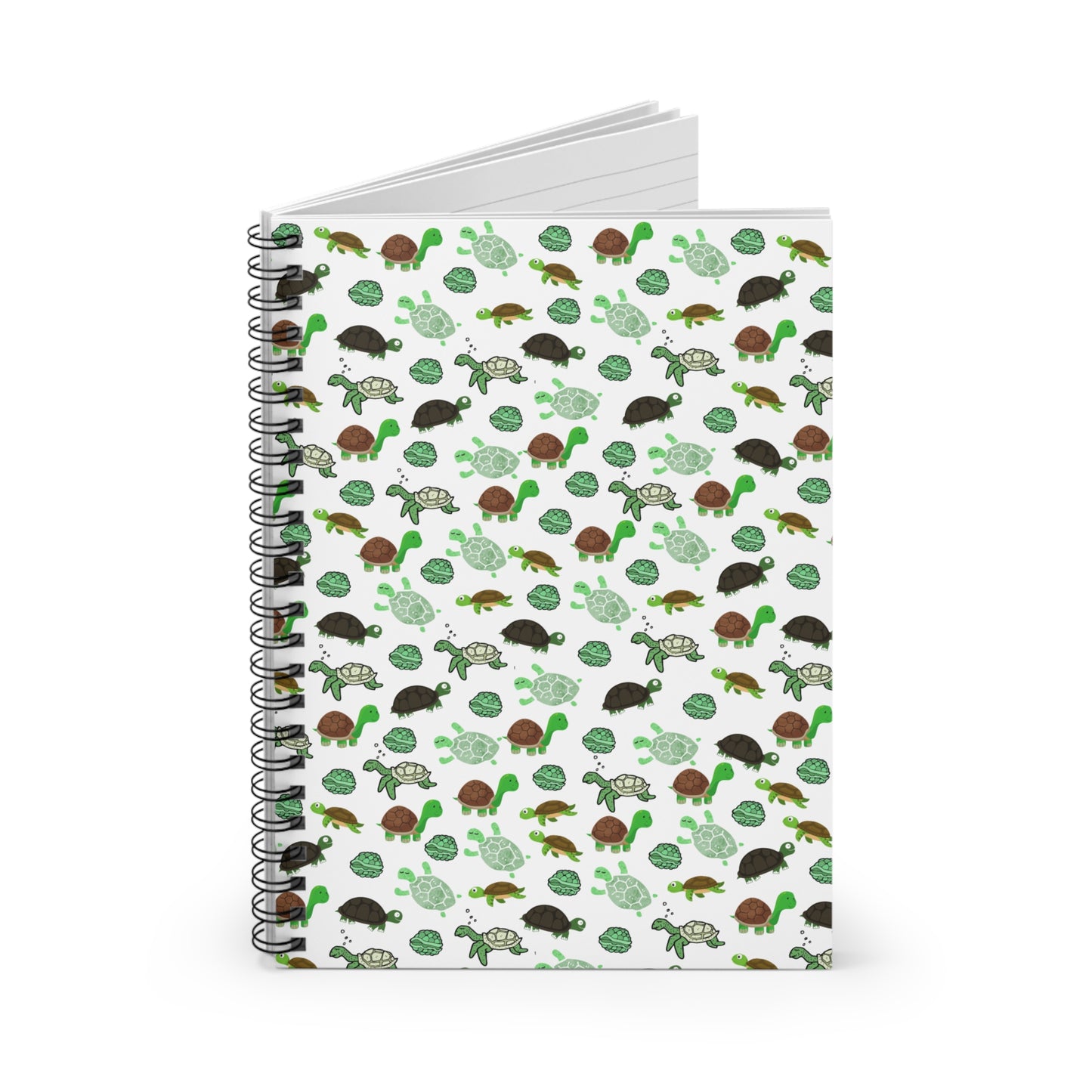 Turtle spiral notebook- ruled line