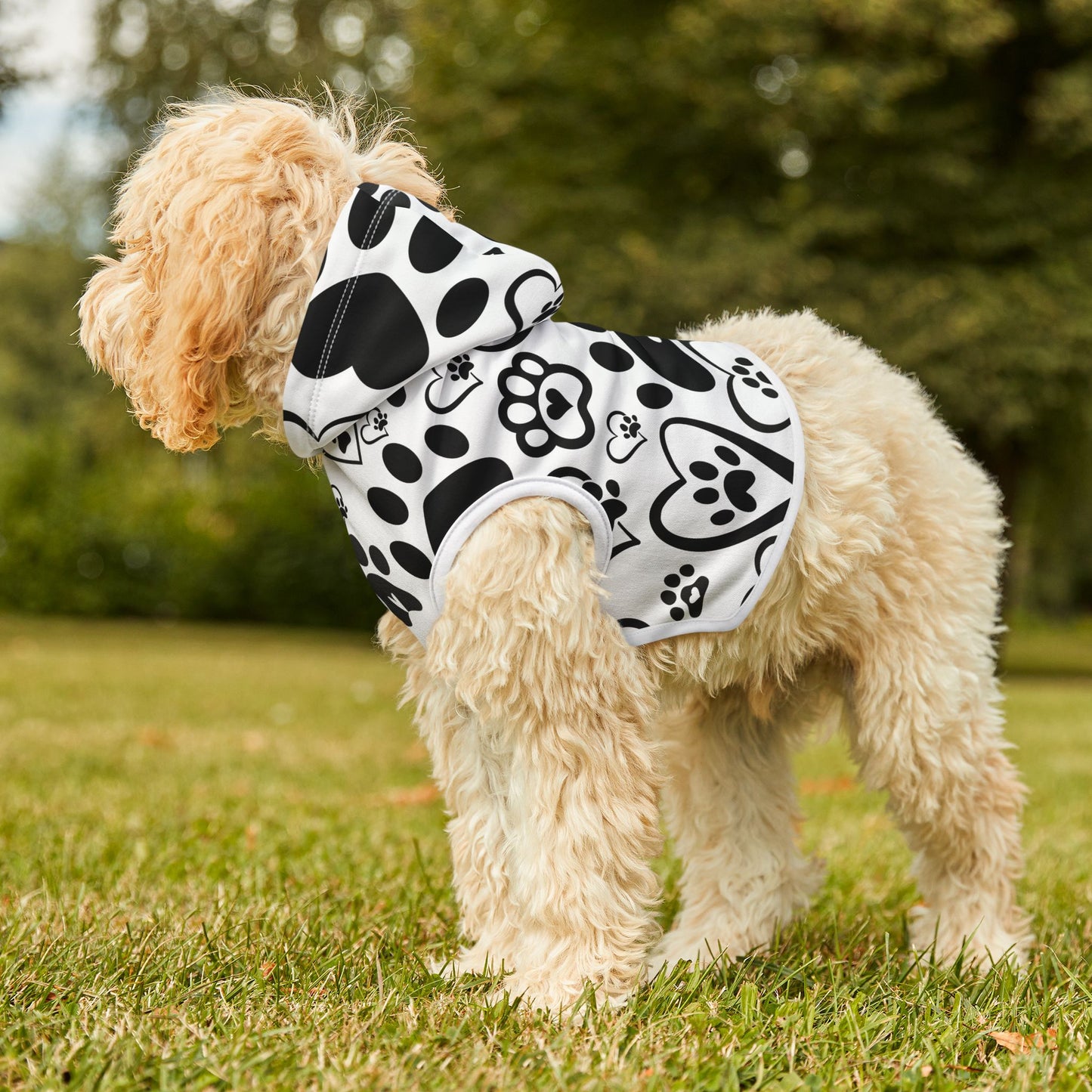 Dog hoodie all over print