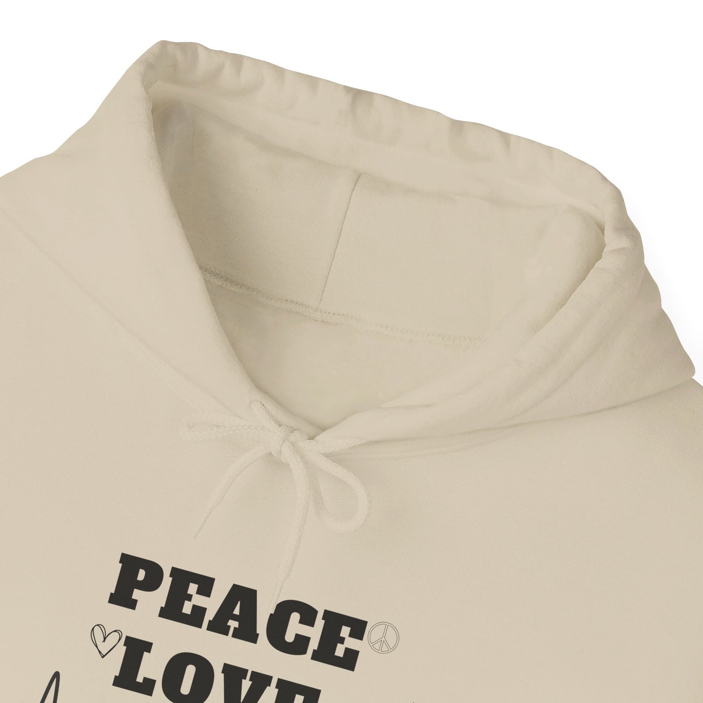 Peace love and coffee hooded sweatshirt