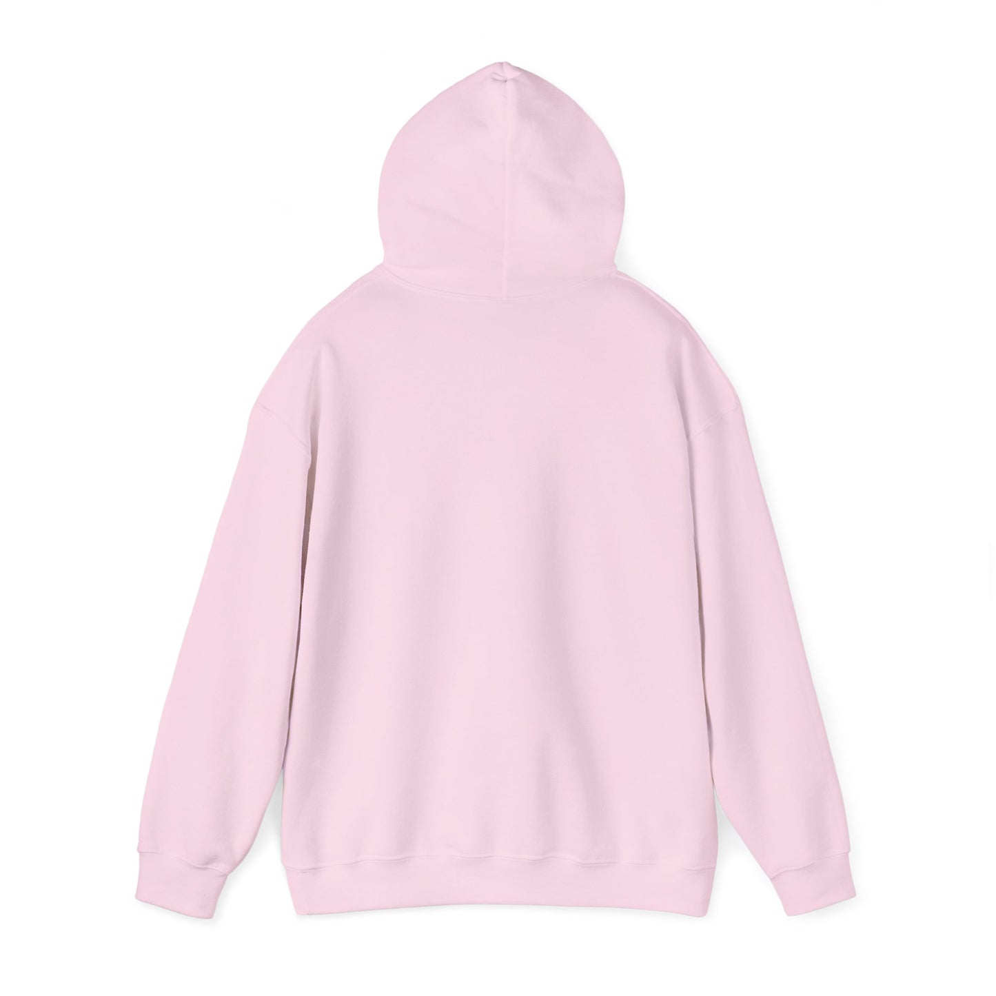 Two small hearts on chest hooded sweatshirt