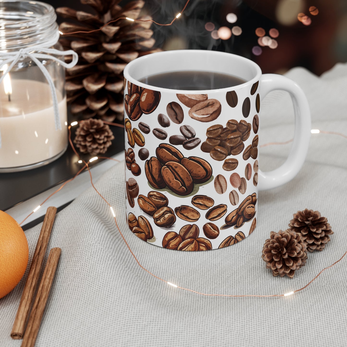 Coffee beans coffee mugs 11oz