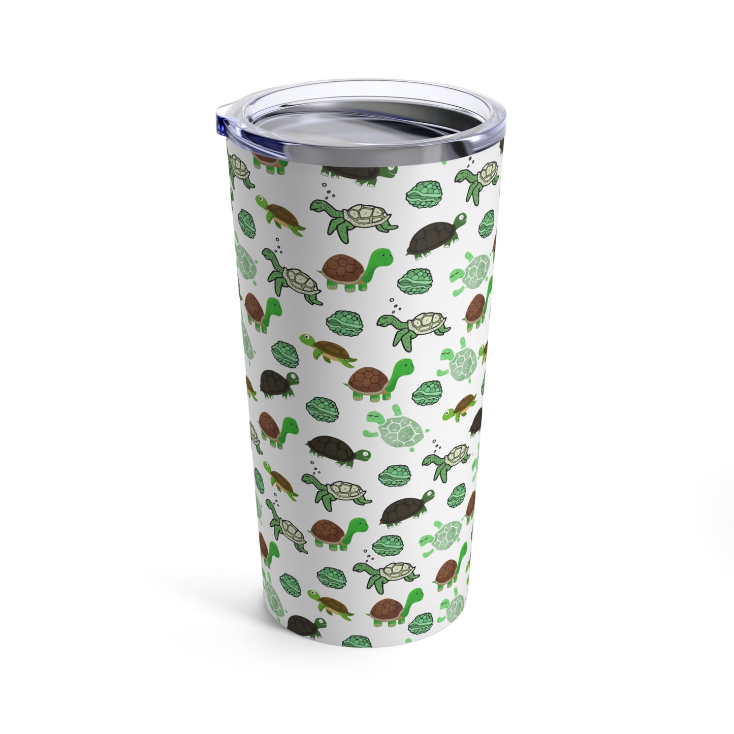 Turtle all over print tumbler 20oz