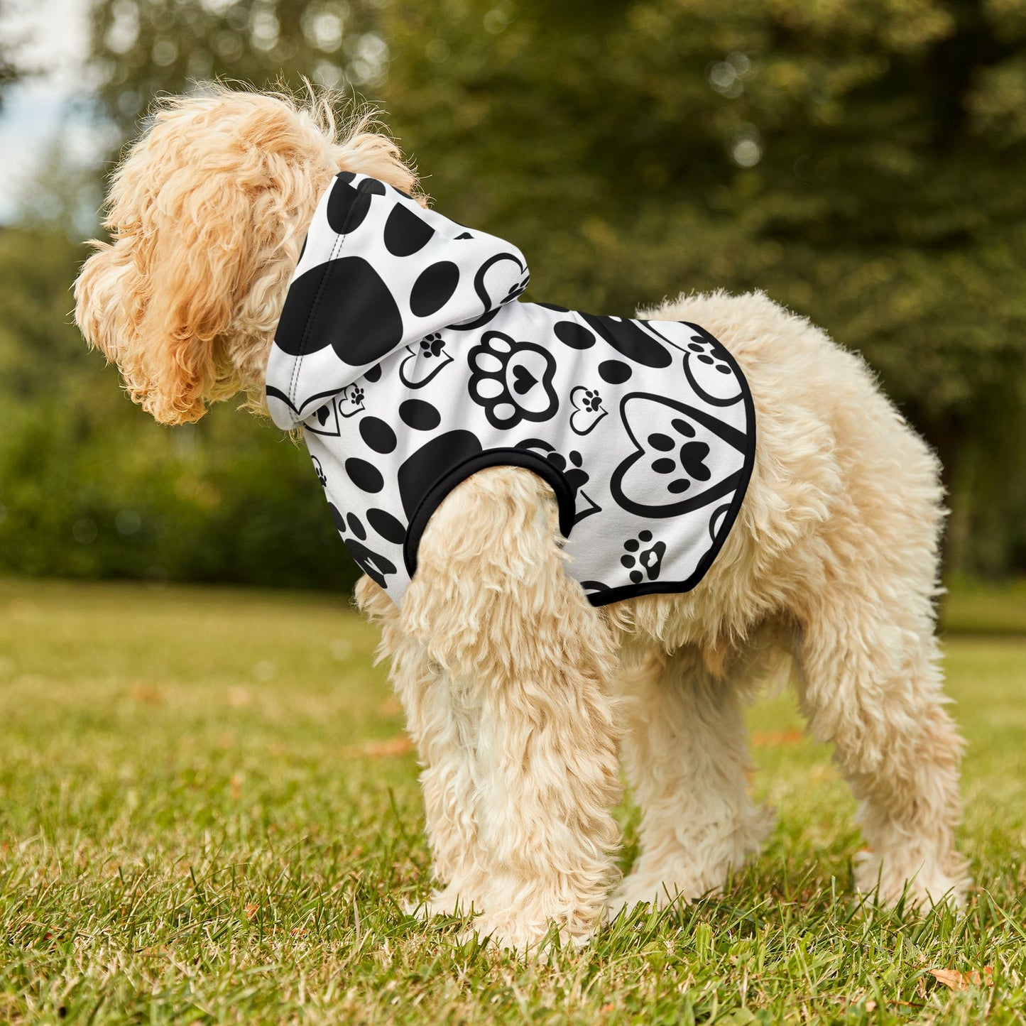 Dog hoodie all over print