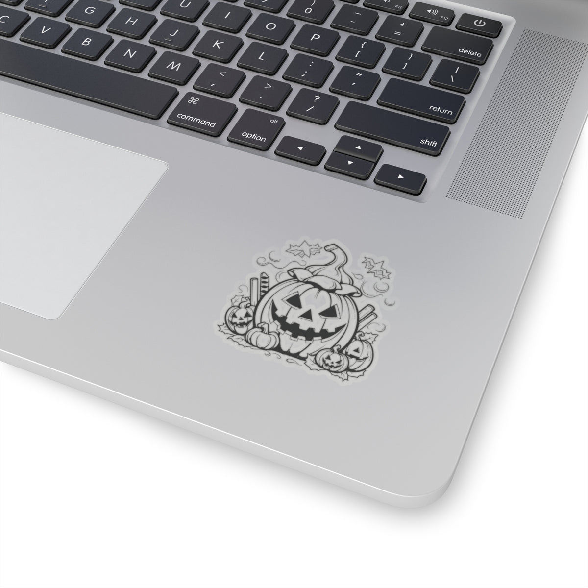 Spooky Halloween pumpkin stickers