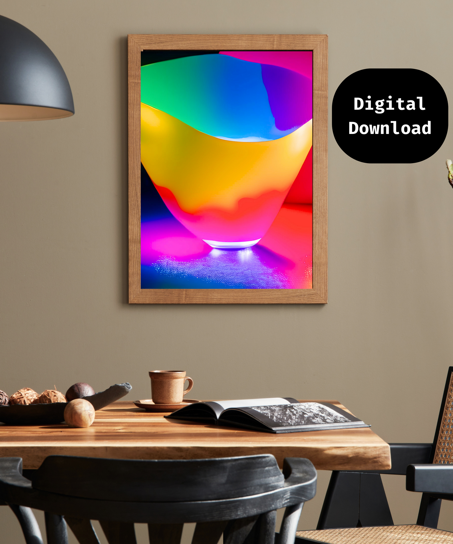 3D wall decor digital download PDF print