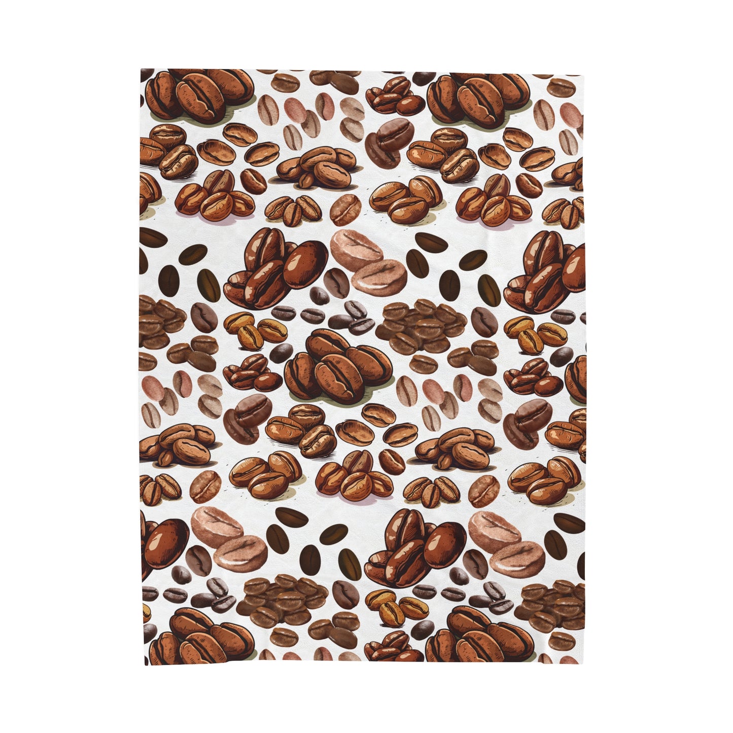 Coffee beans velveteen blankets