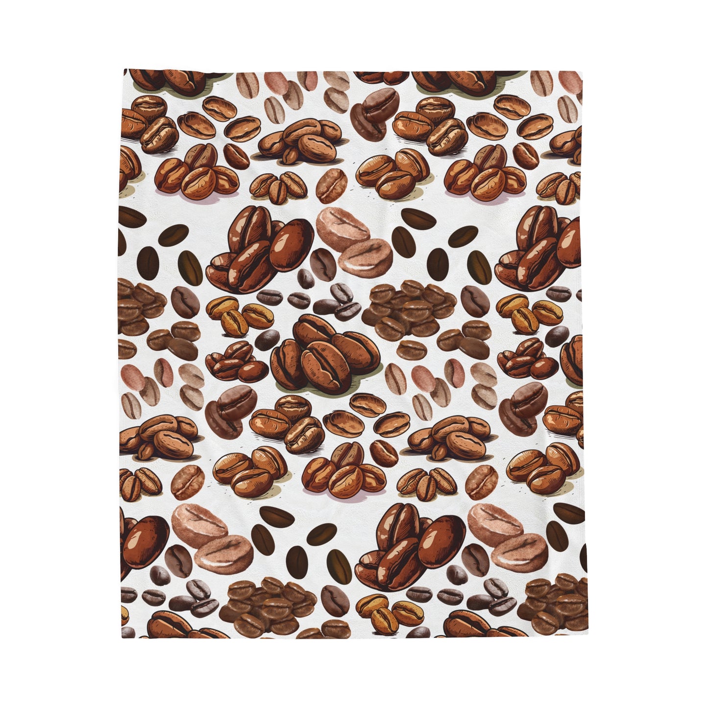 Coffee beans velveteen blankets