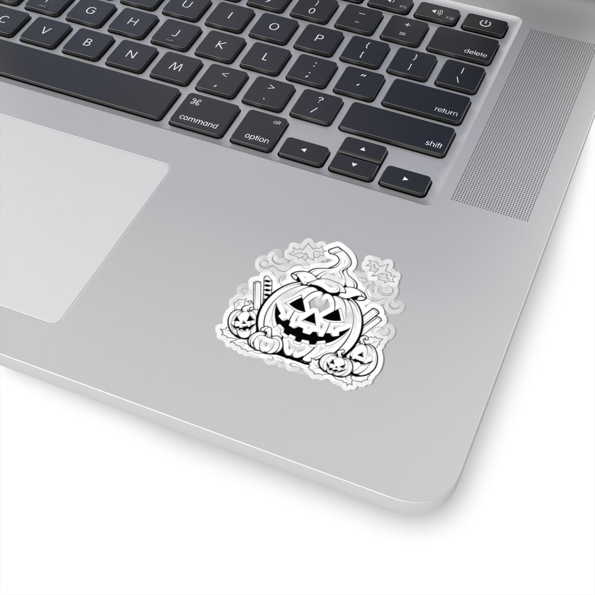 Spooky Halloween pumpkin stickers