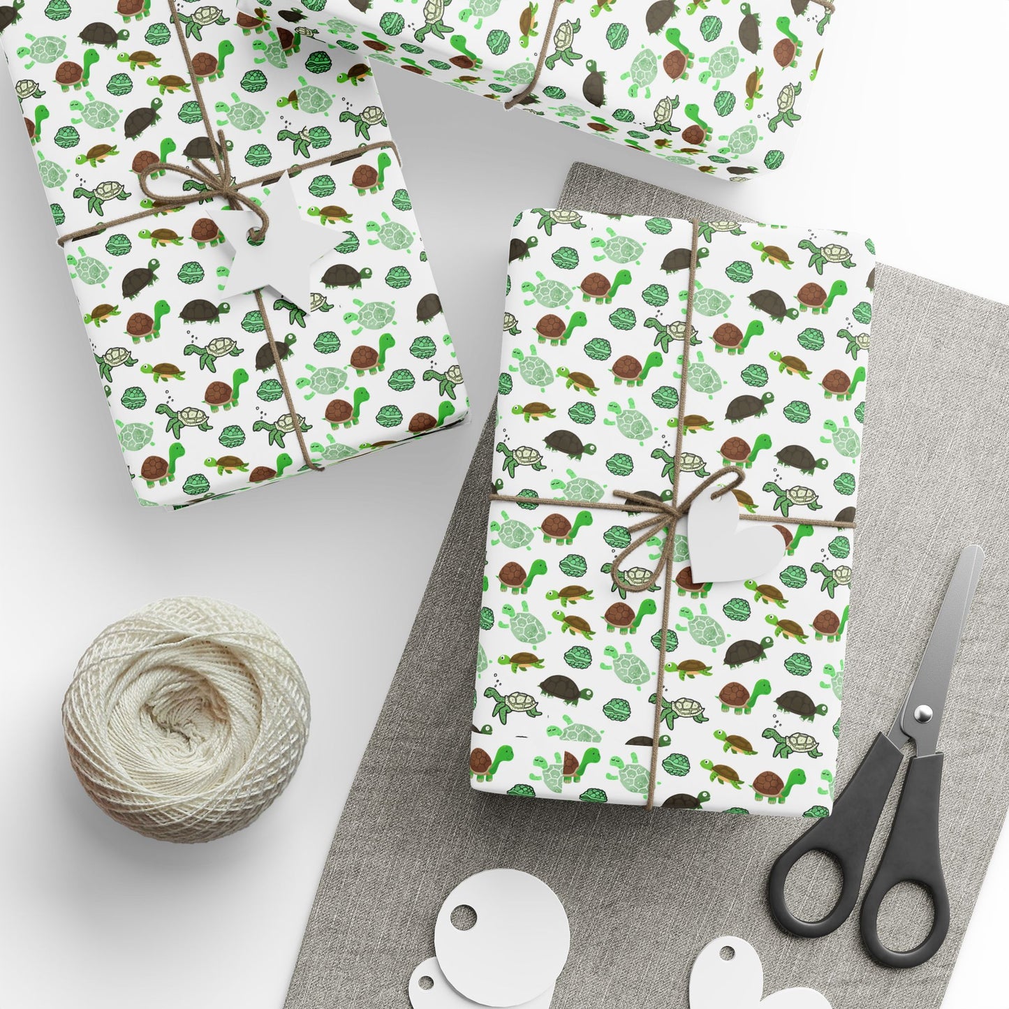 All over print turtle wrapping paper