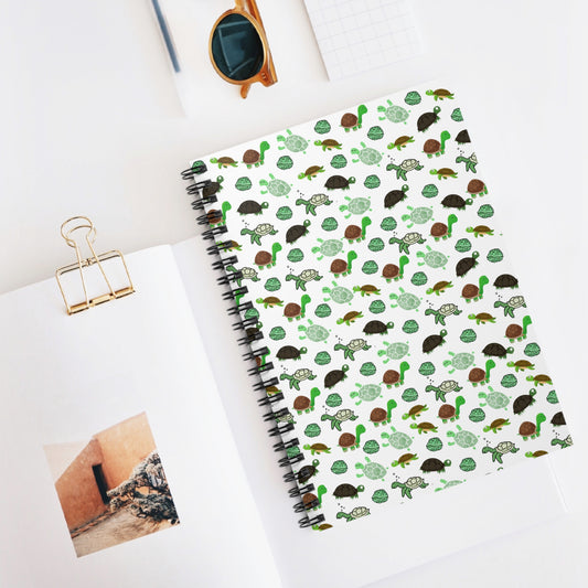 Turtle spiral notebook- ruled line