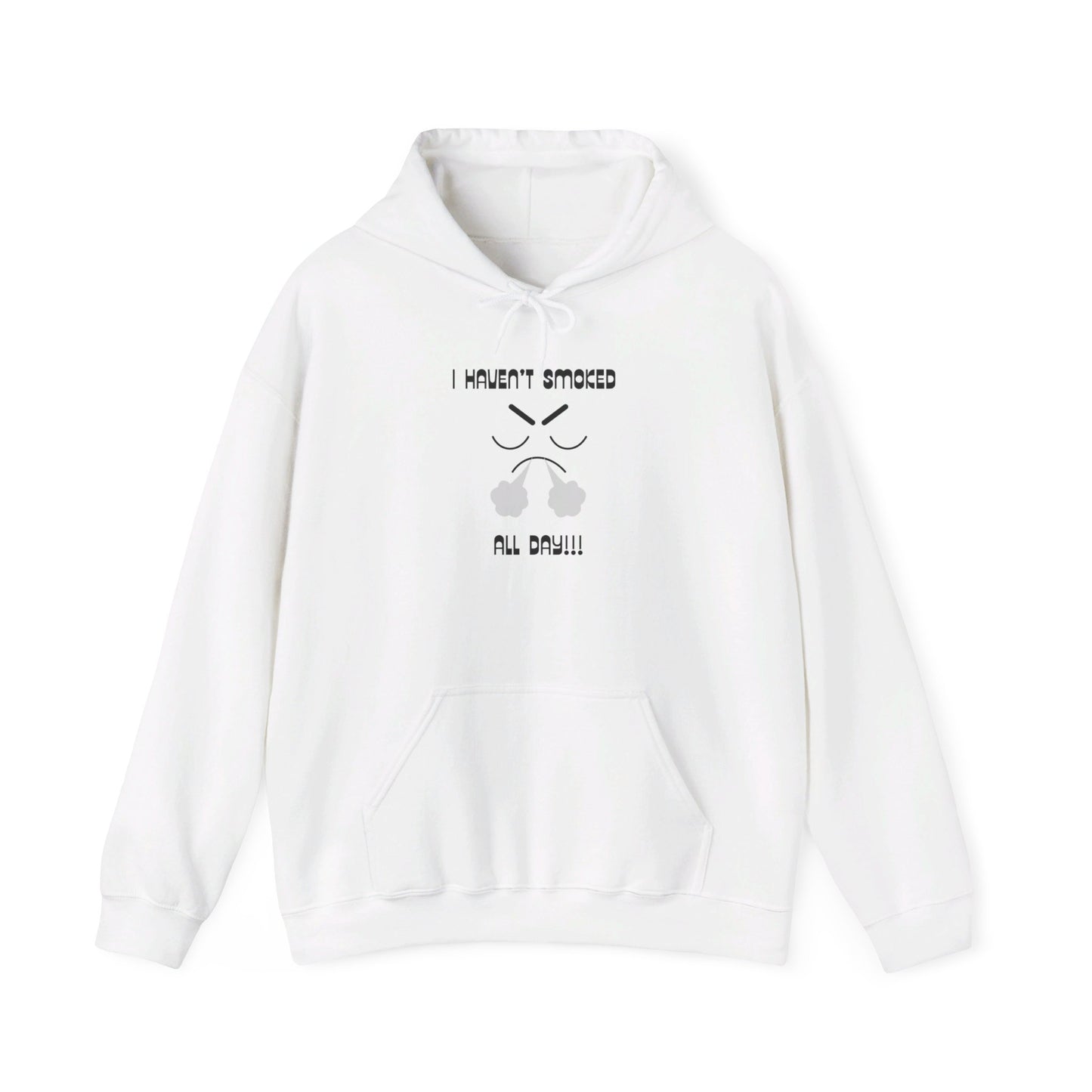 I haven't smoked all day hooded sweatshirt