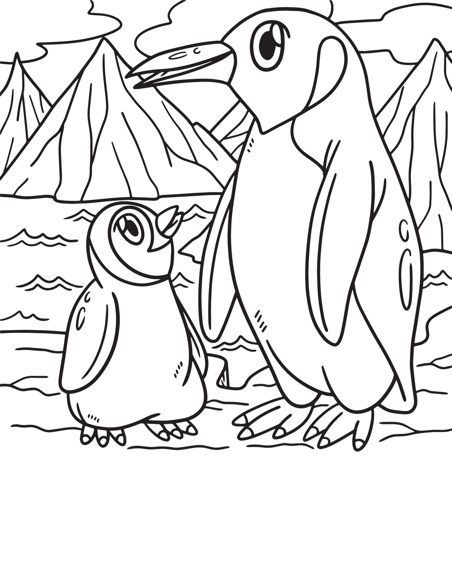 Animal coloring page digital prints available now