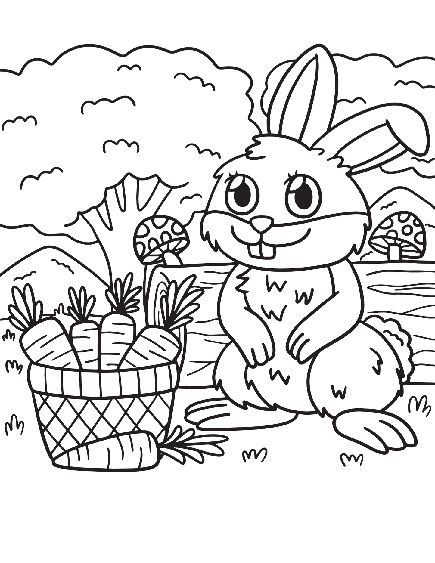 Animal coloring page digital prints available now