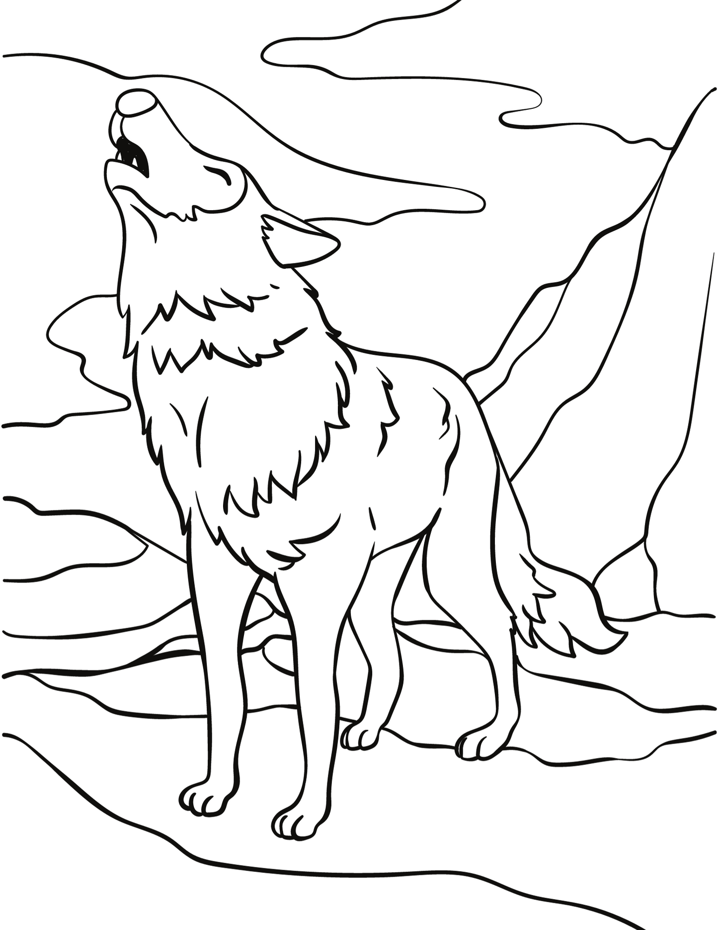 Animal coloring page digital prints available now