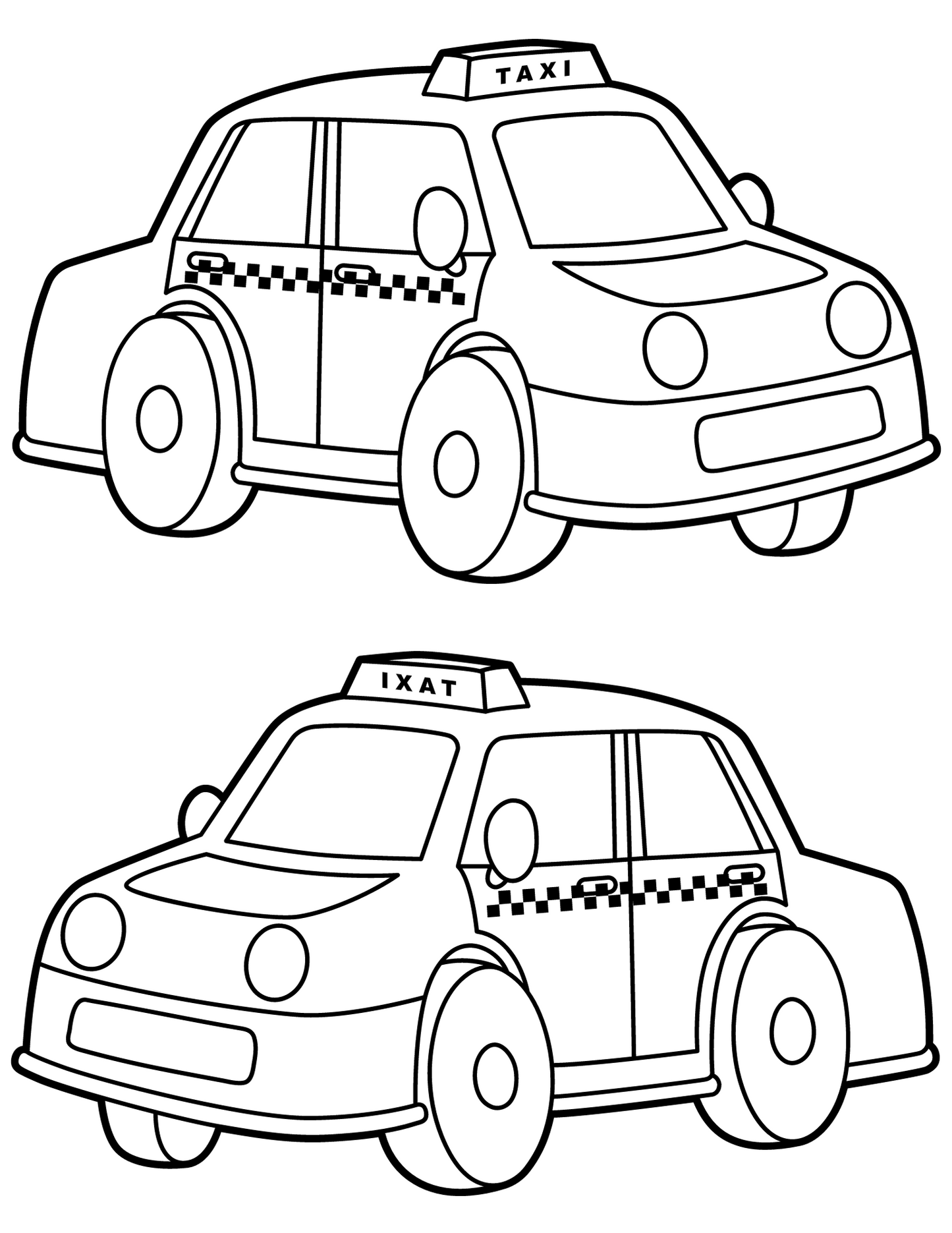 Coloring page car digital prints available now