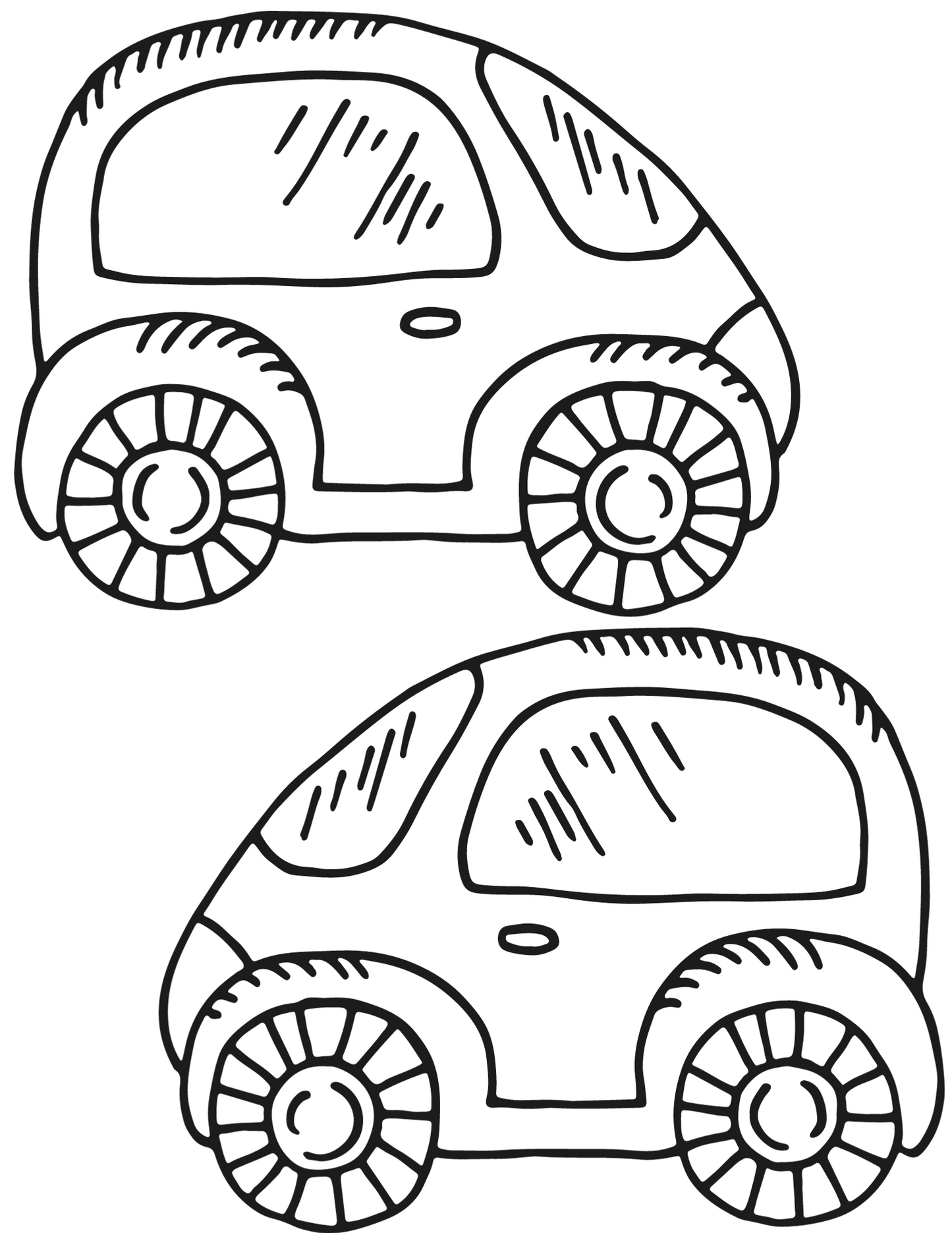 Coloring page car digital prints available now