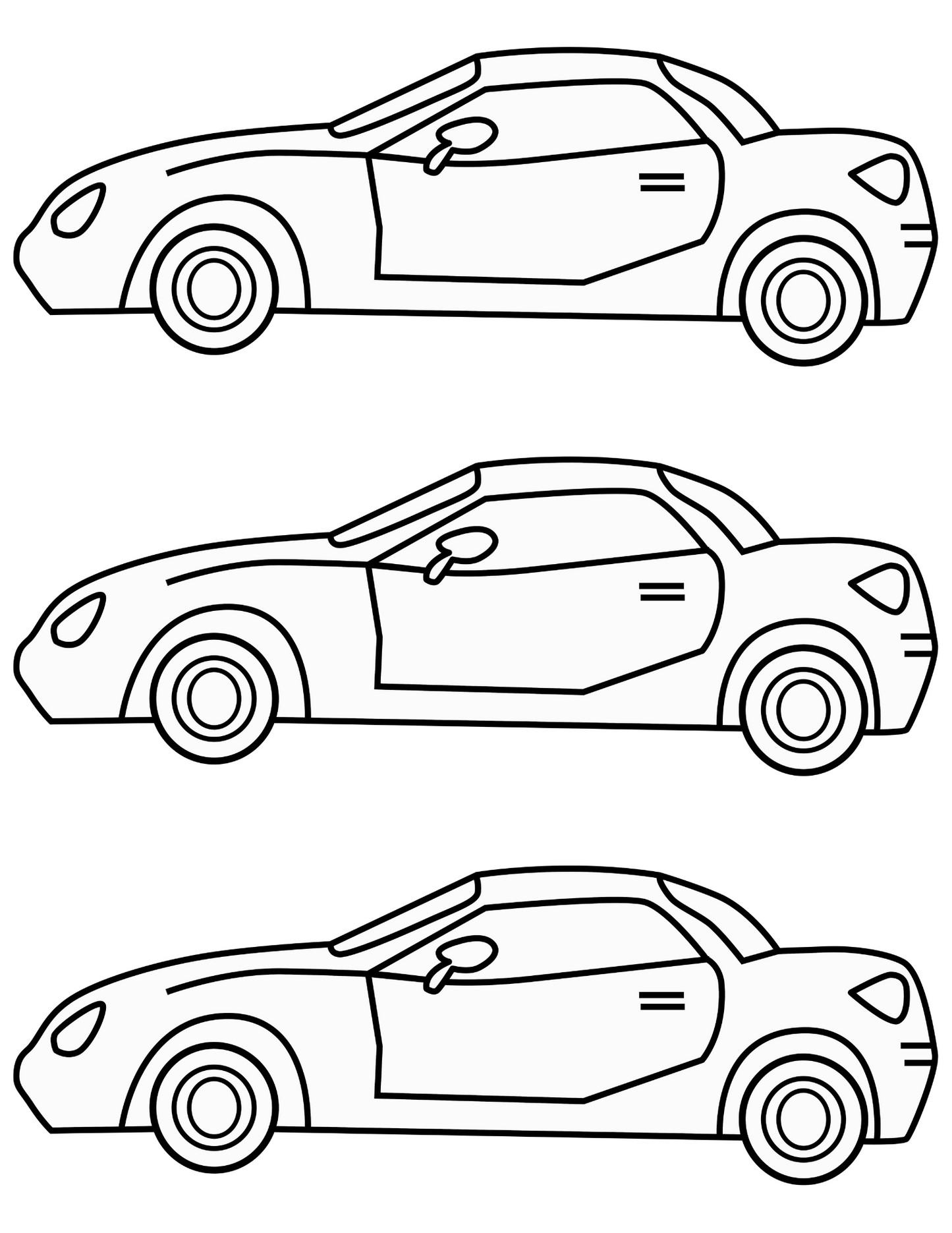 Coloring page car digital prints available now