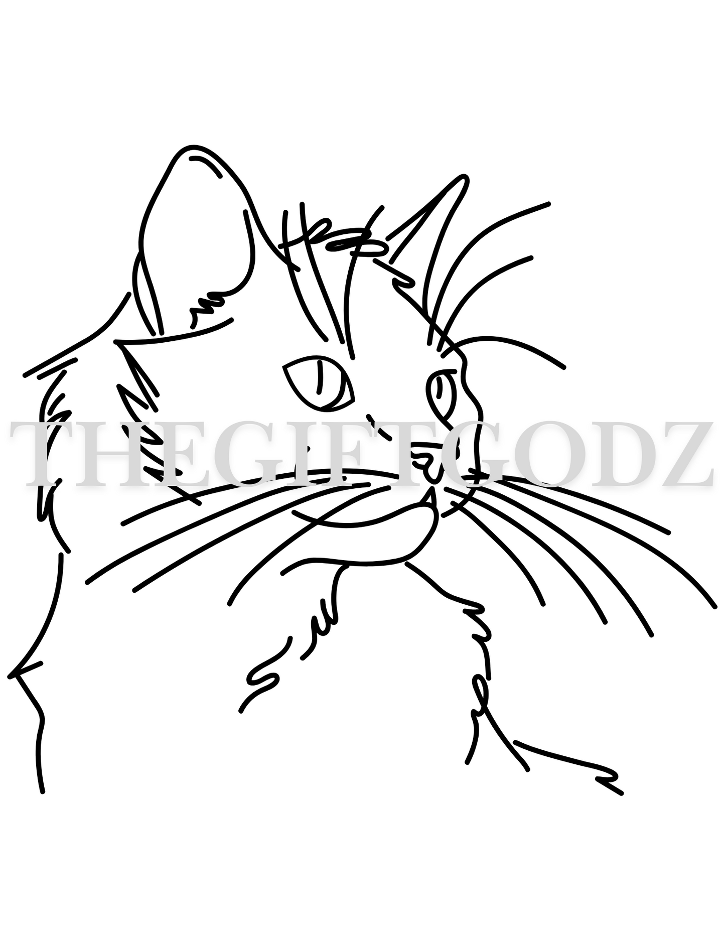 Coloring pages for adults cats