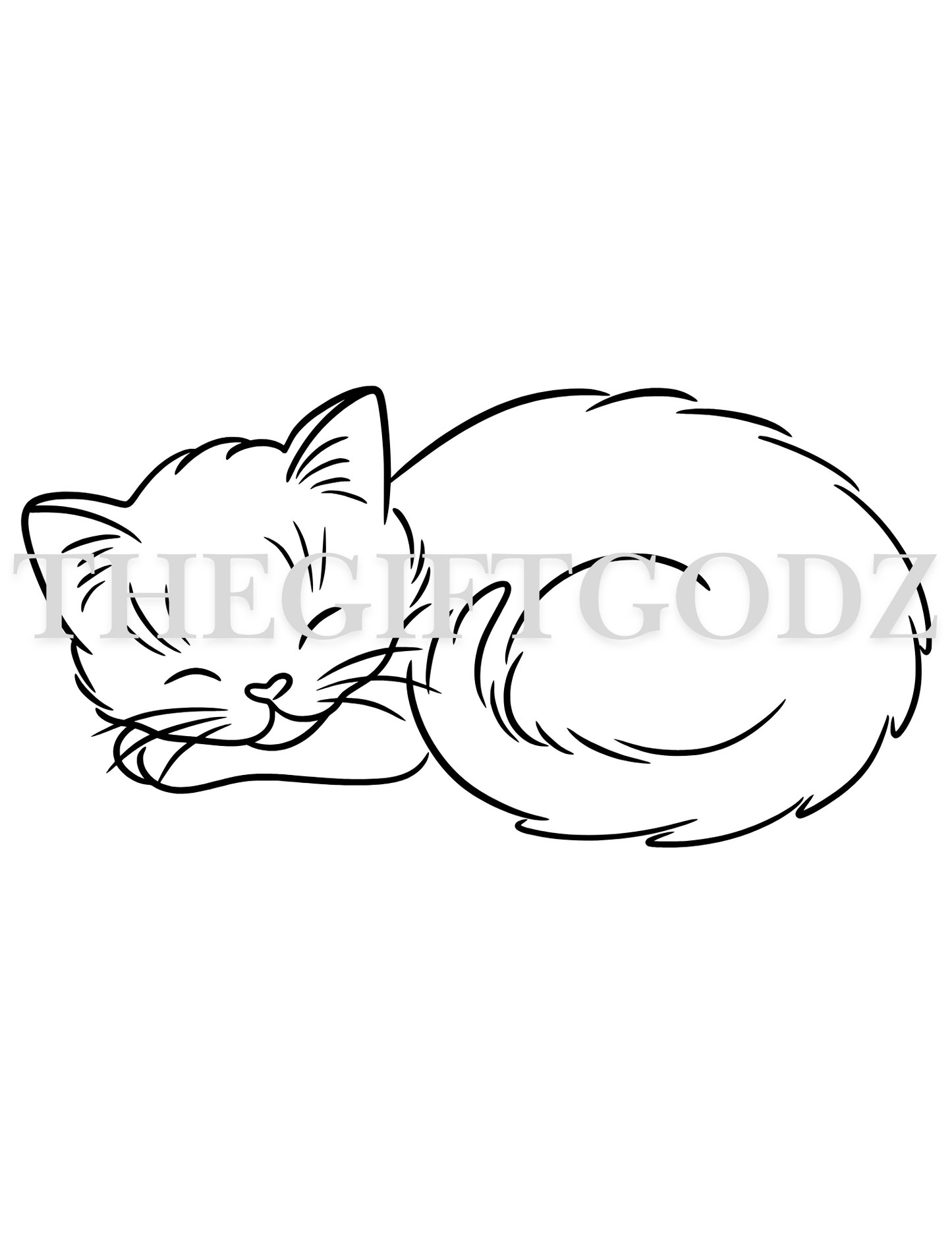 Coloring pages for adults cats