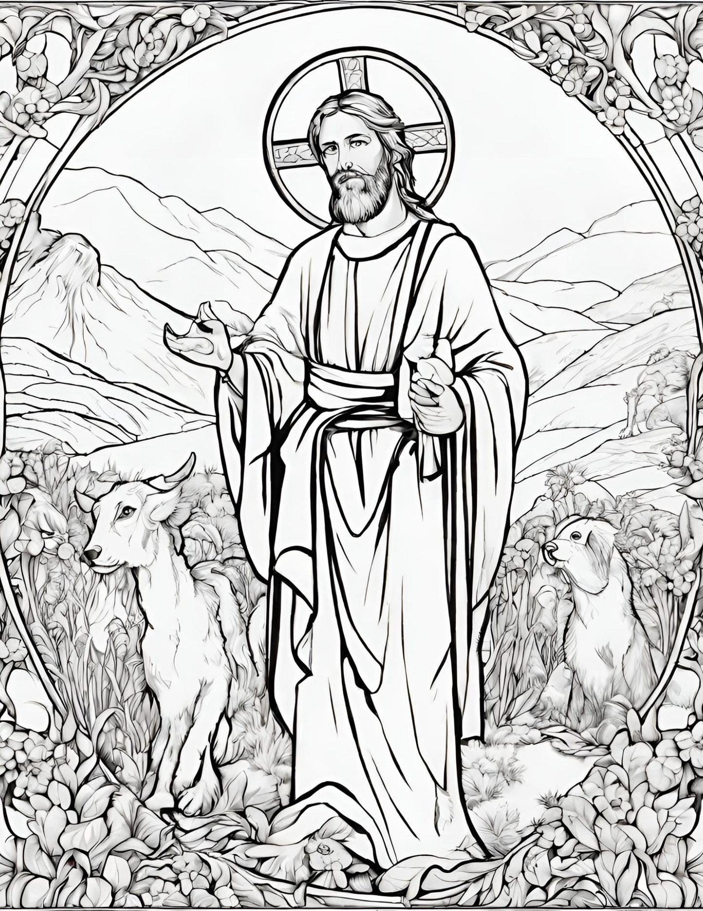 Christian printable coloring pages