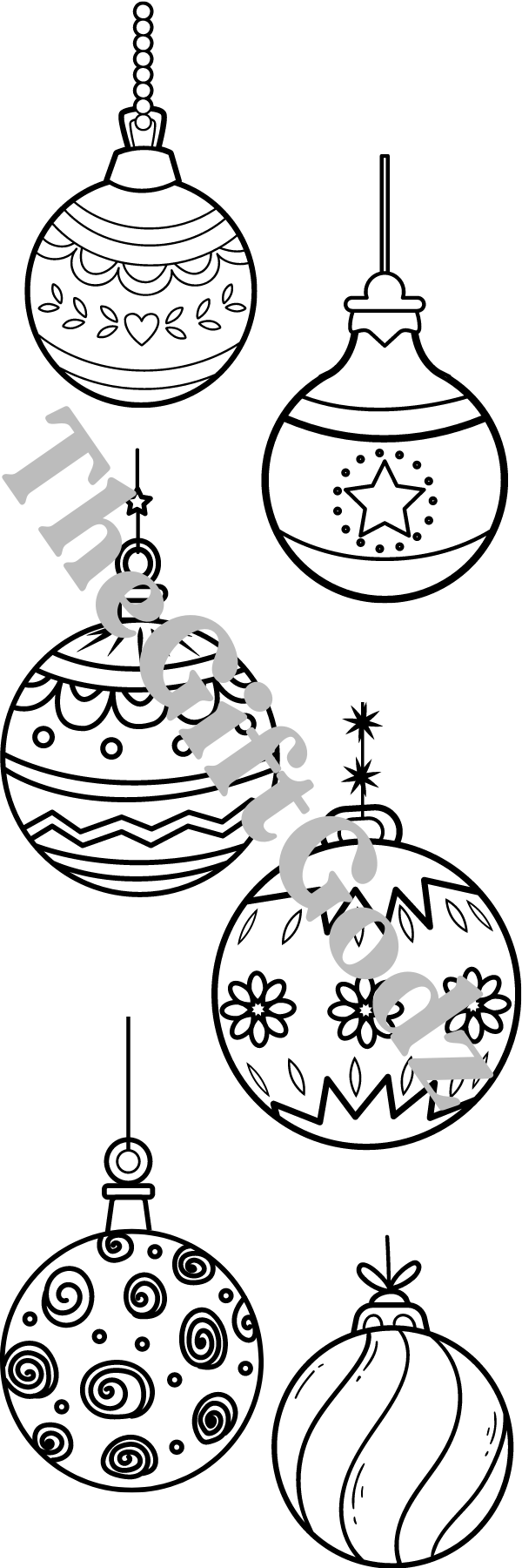 Cute Christmas coloring bookmarks