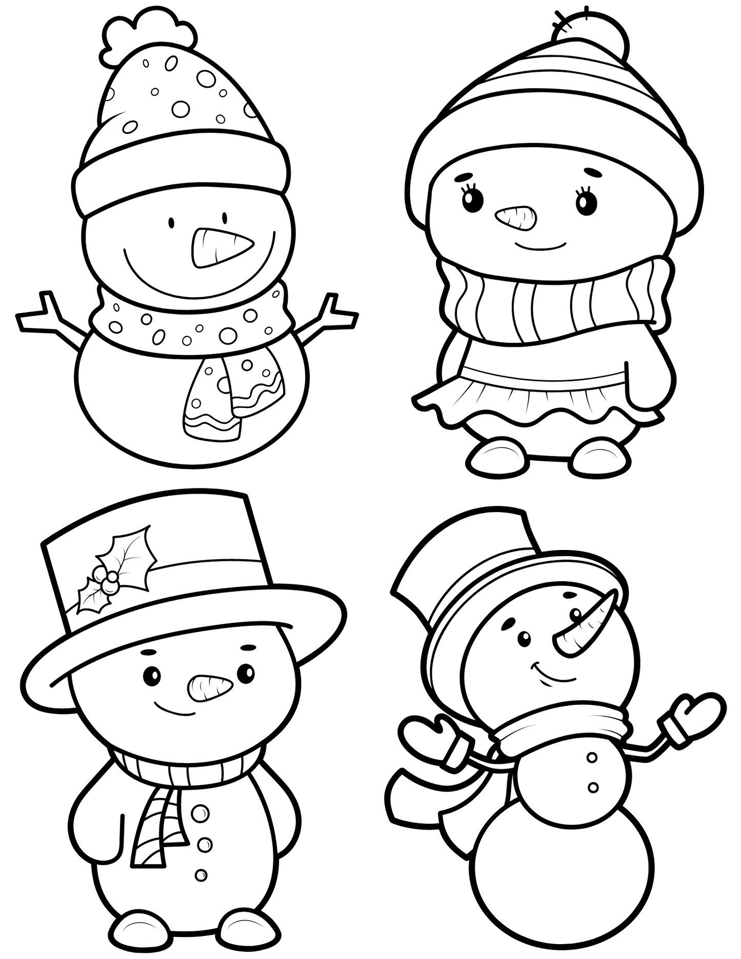 Festive Dreams: 20 Printable Christmas Coloring Pages