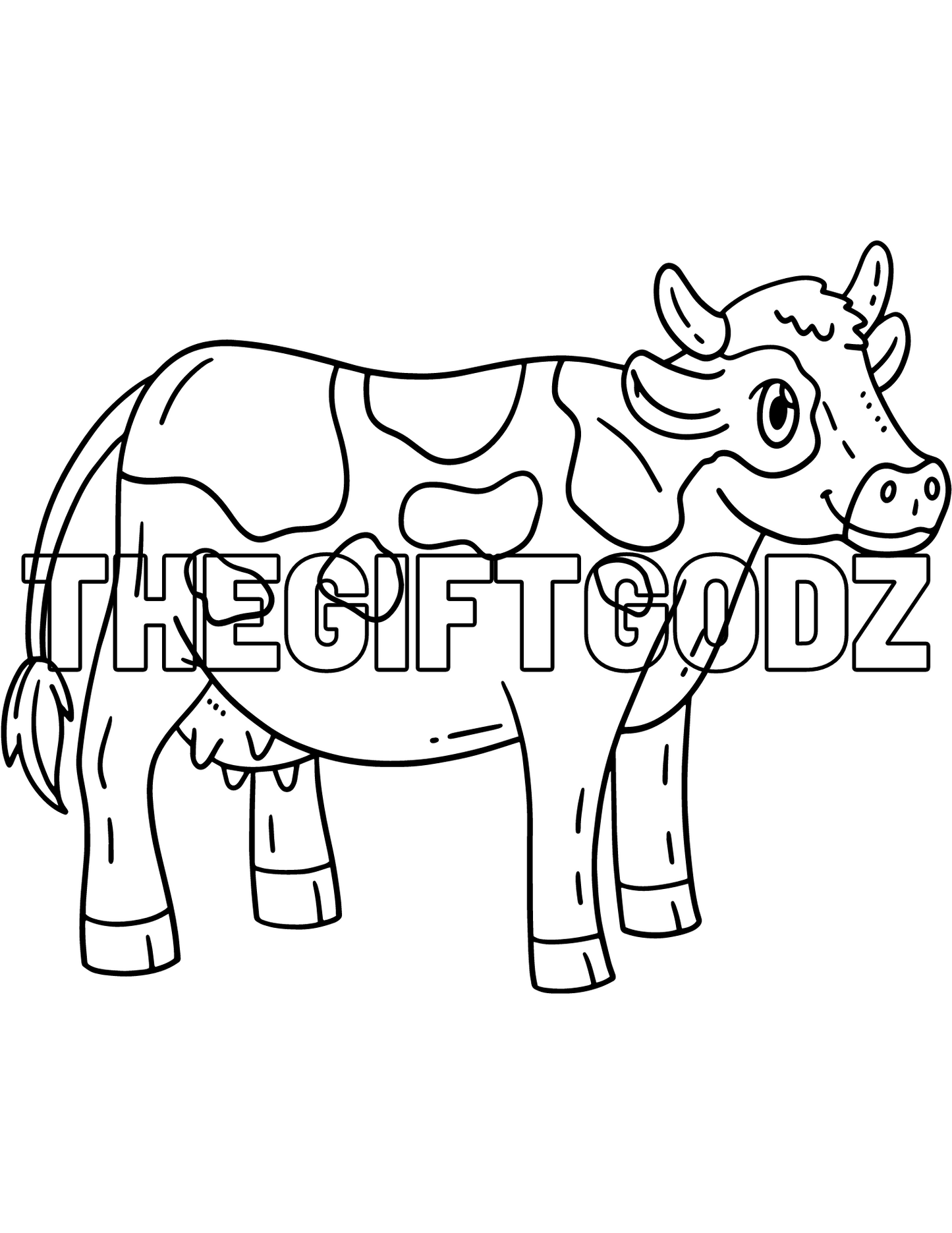 Cow coloring book