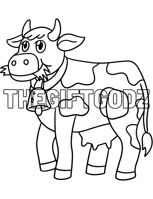 Cow coloring book