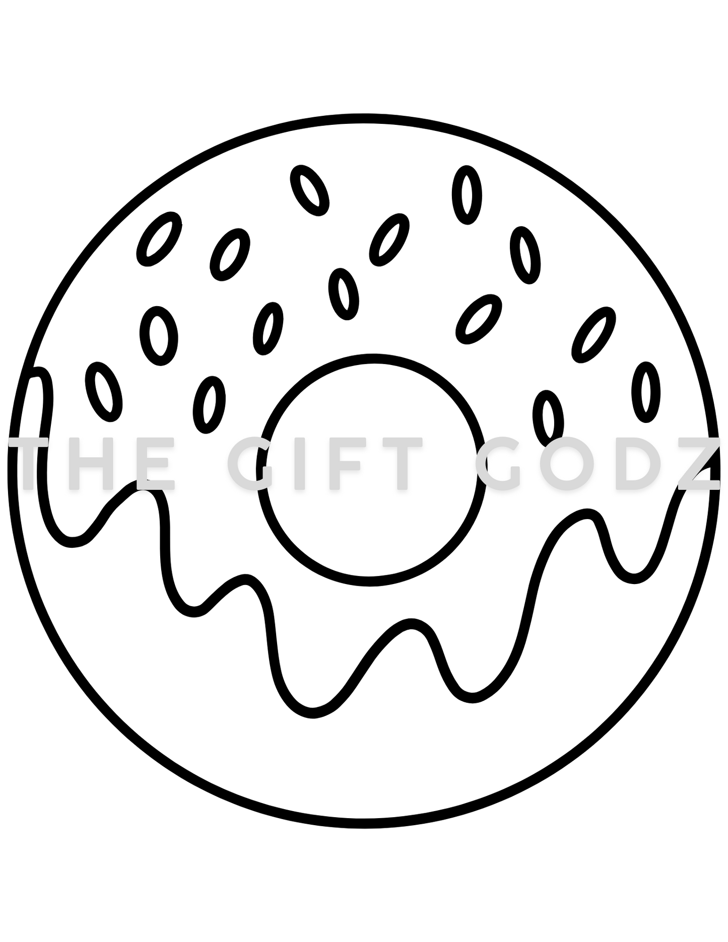 Cute coloring pages donuts printable