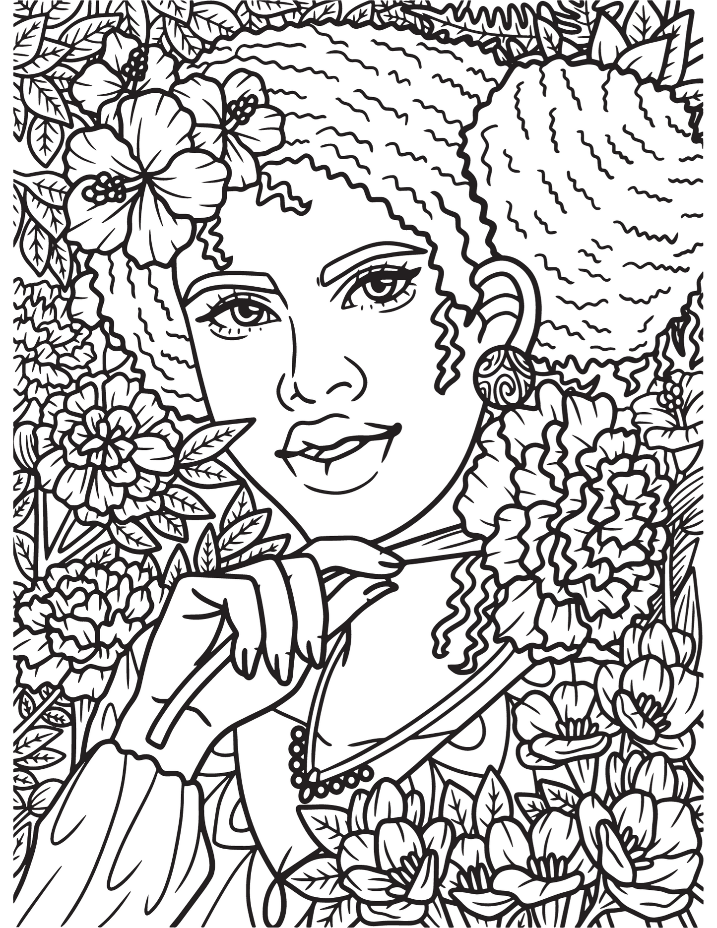 Cute coloring pages adult digital creations