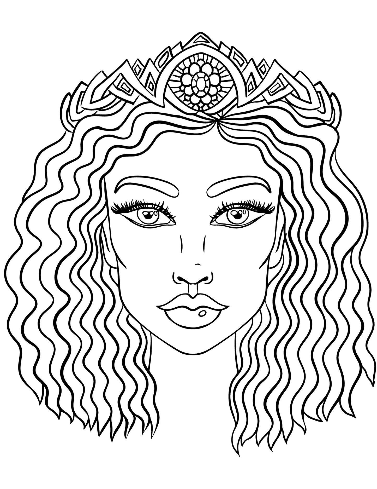 Cute coloring pages adult digital creations