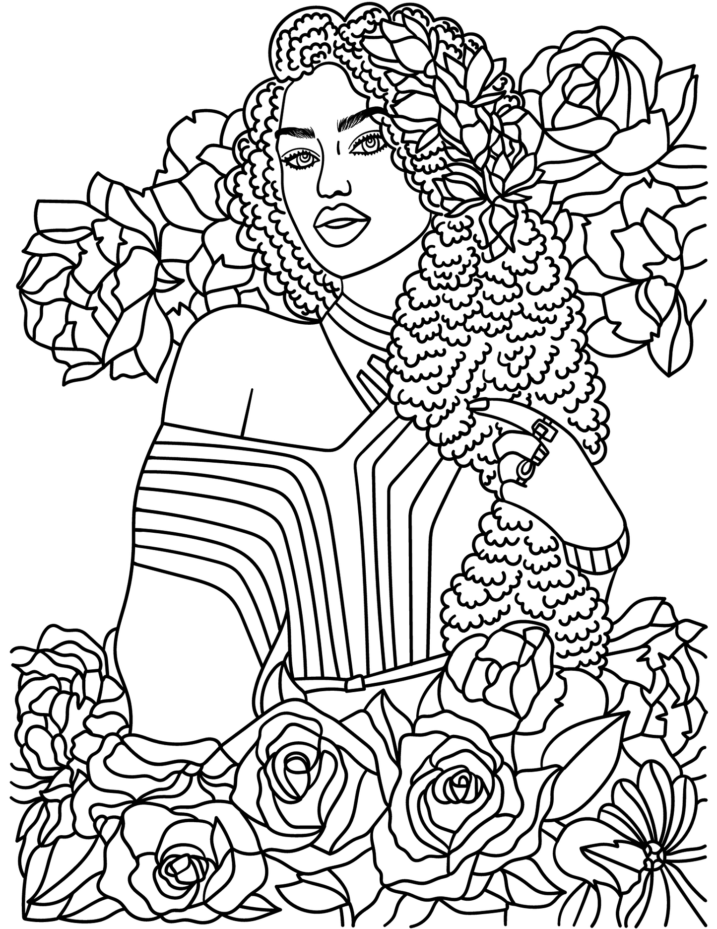 Cute coloring pages adult digital creations