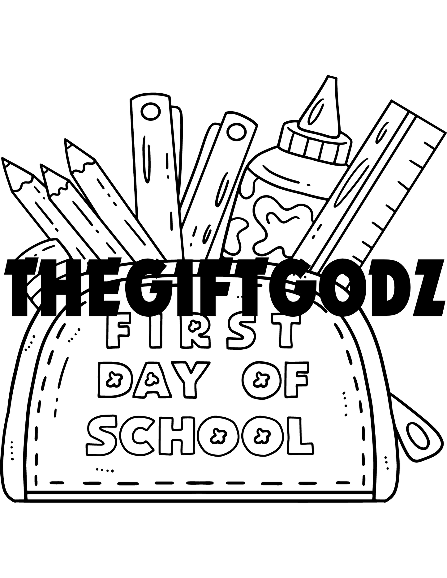 Back to school coloring printable