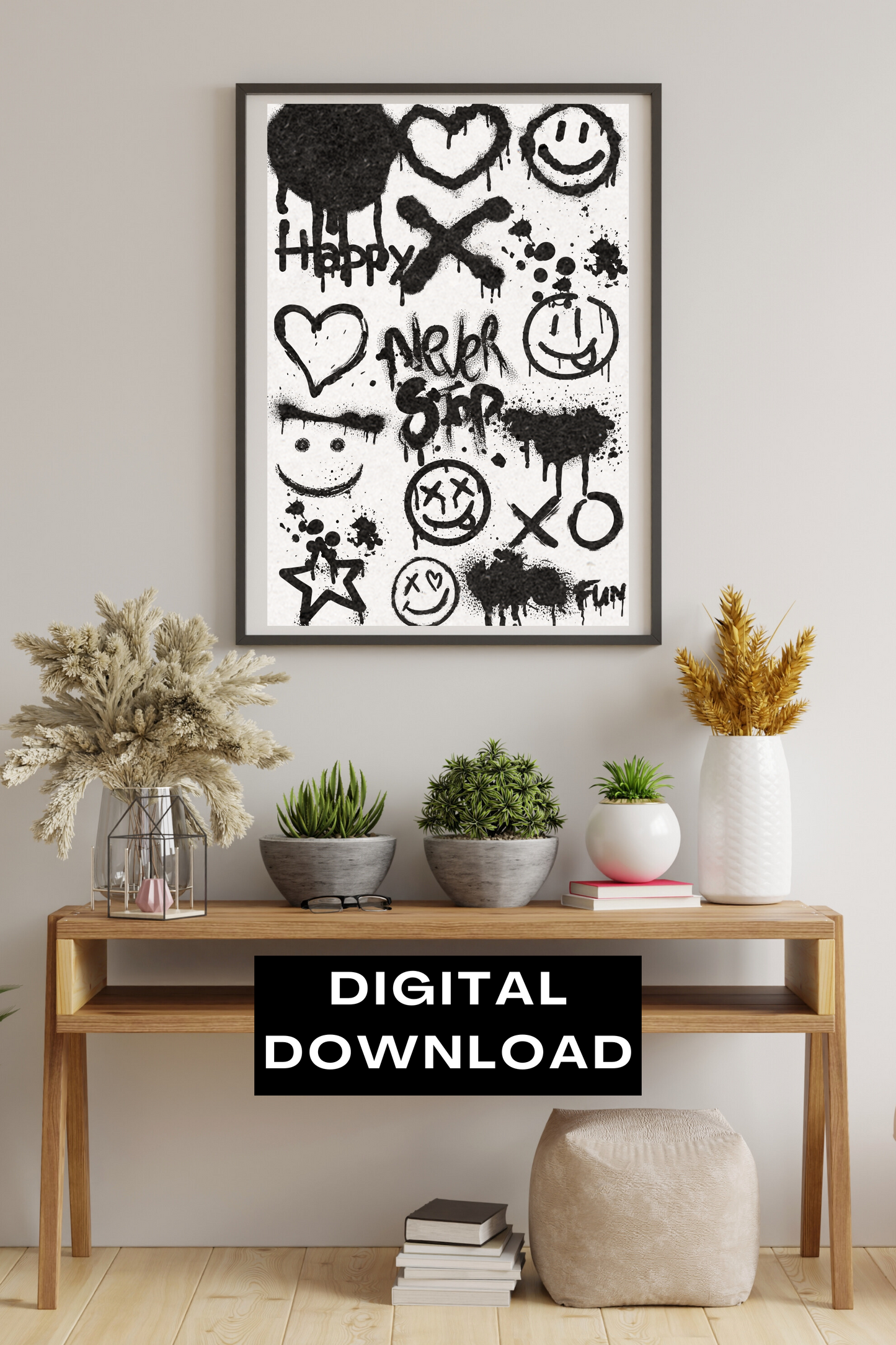 Graffiti wall art digital download