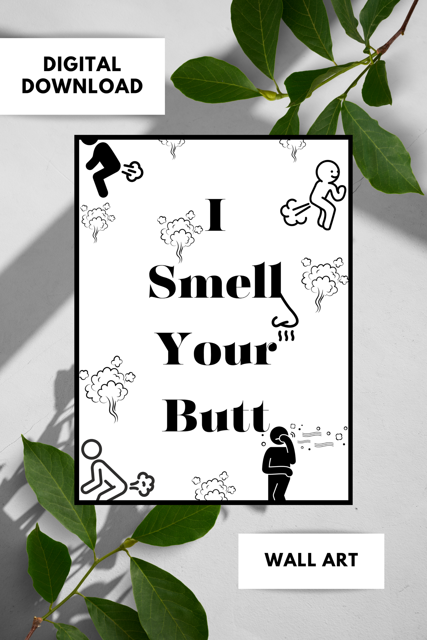 Funny wall art for bathroom digital download