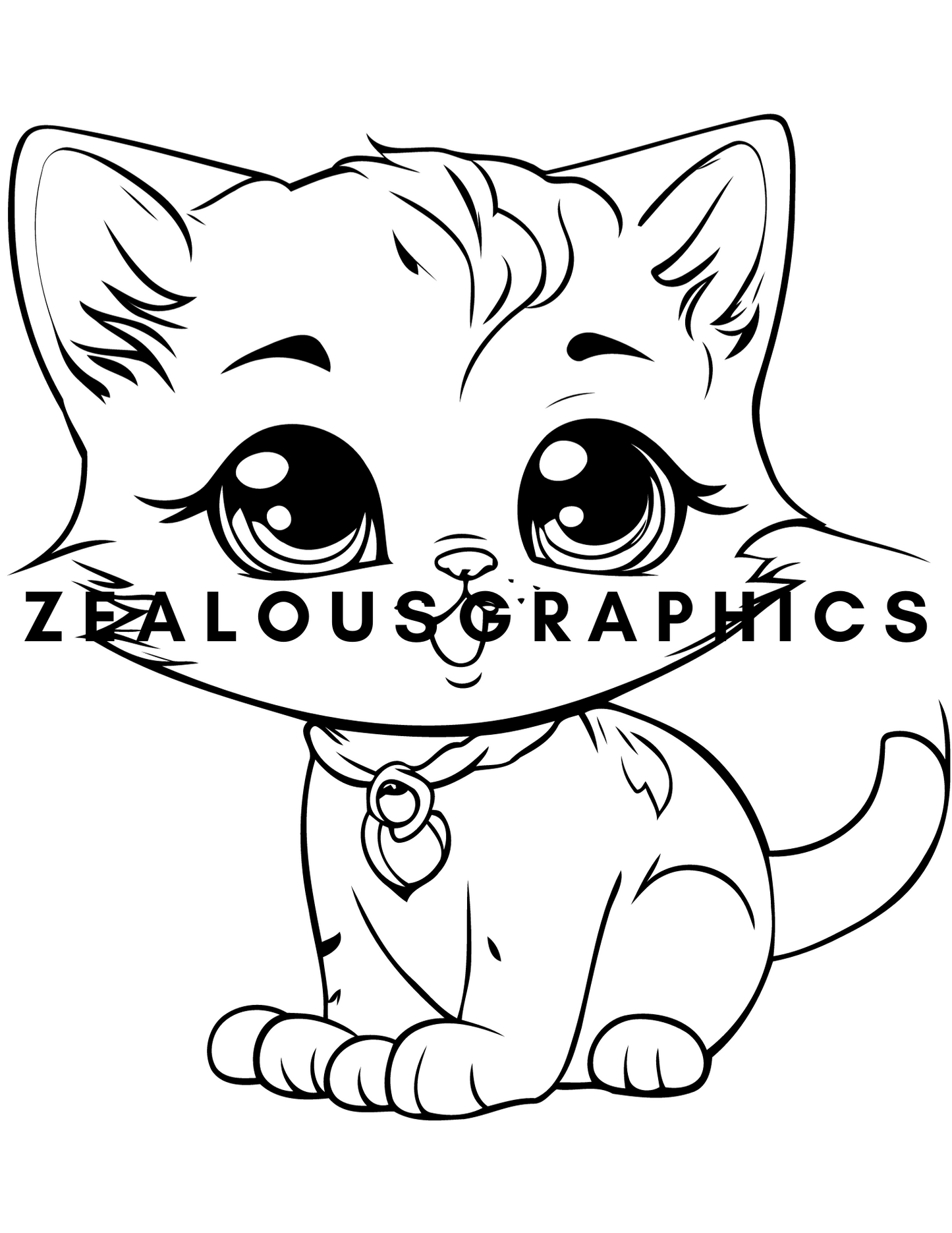 Kitten coloring pages